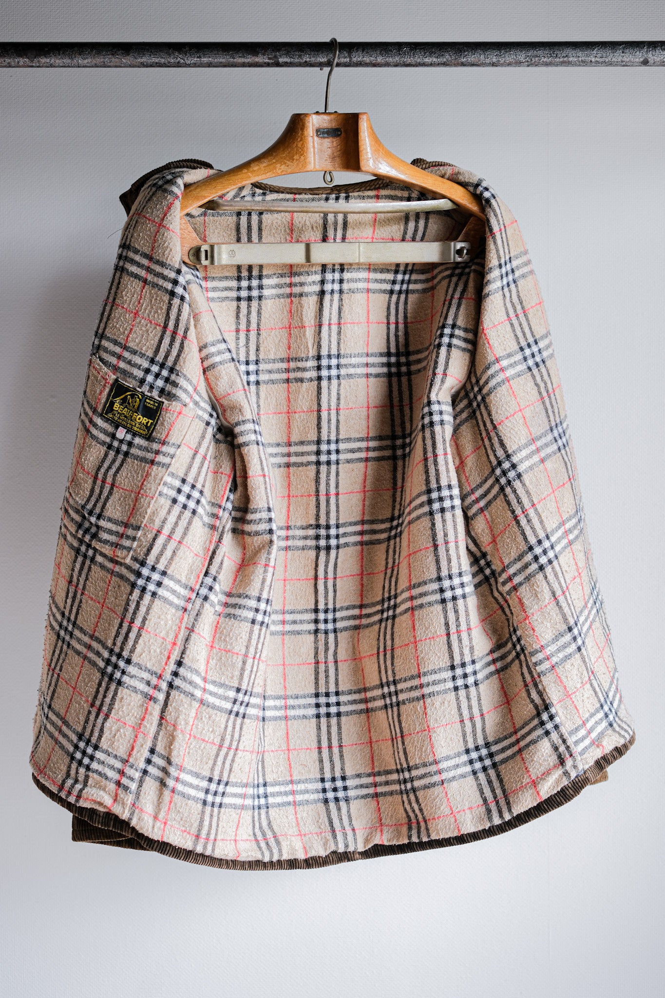 [〜50年代]法國復古棕色燈芯絨4口袋工作夾克大小。50“ le beau-fort”