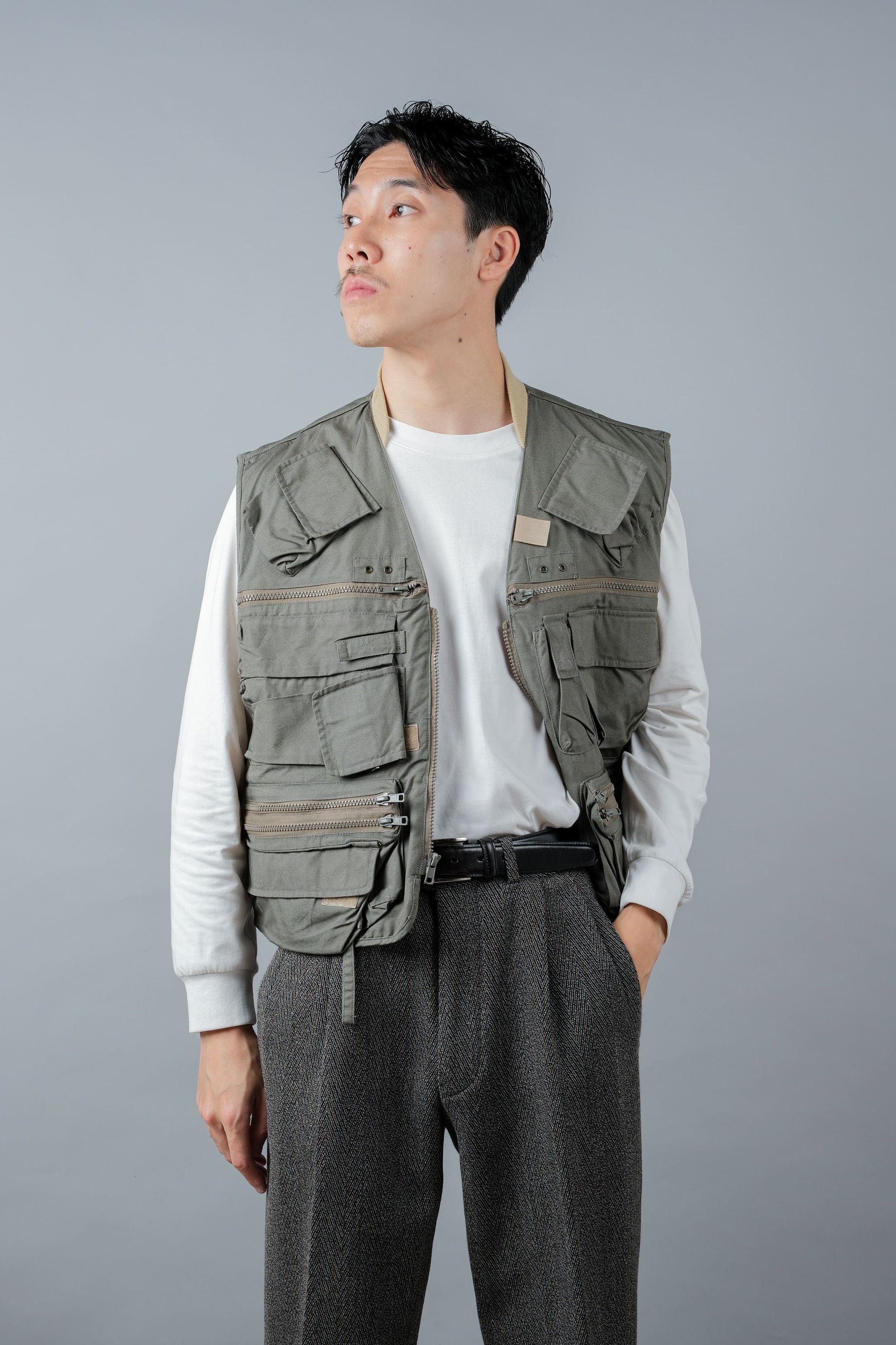 【~90's】Vintage Willis&Geiger Bush Poplin Fishing Vest Size.M