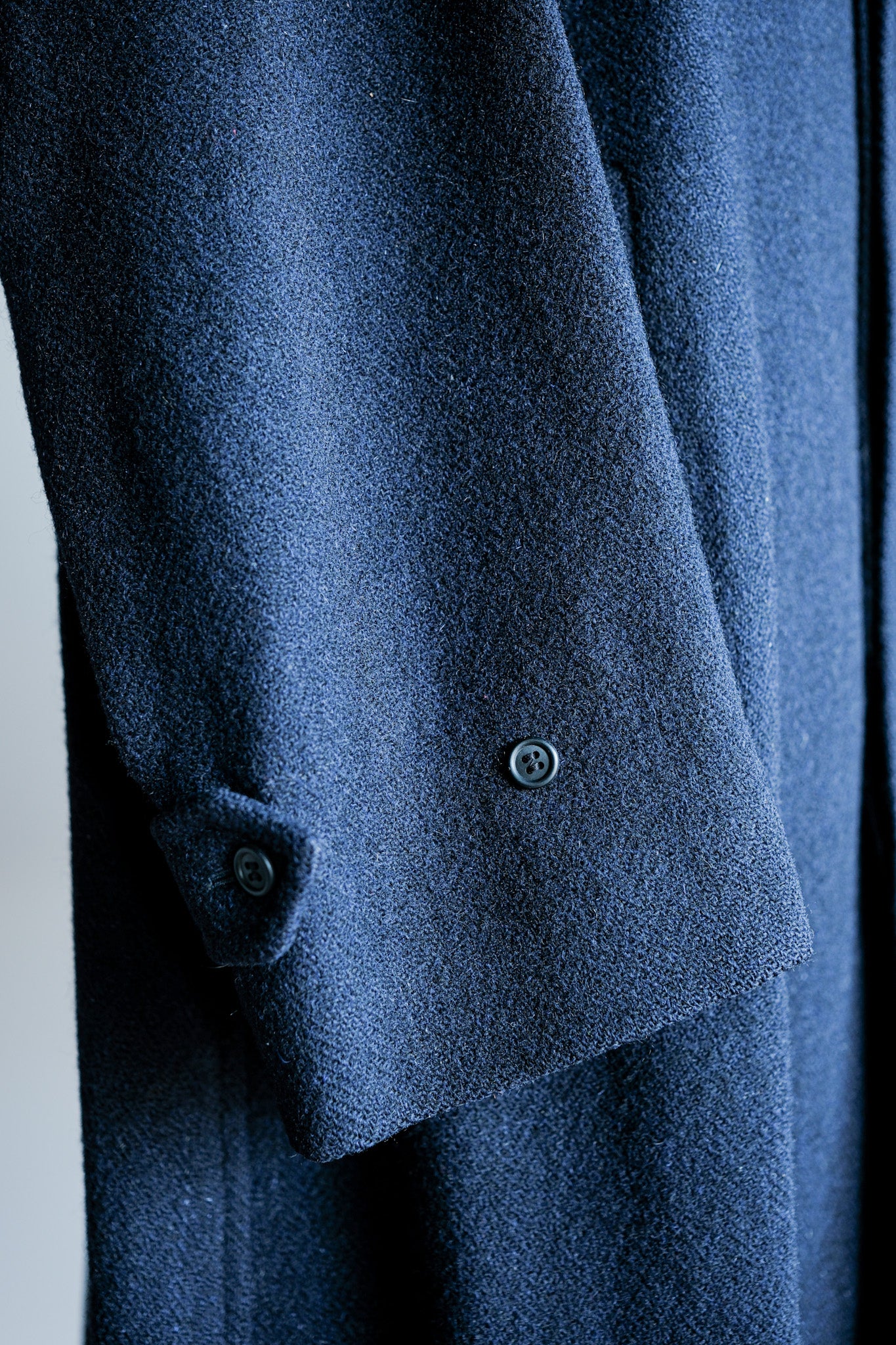［~80's］Vintage Burberrys Single Raglan Wool Balmacaan Coat Size.54RL "HARRIS TWEED" "Kraft 別注"