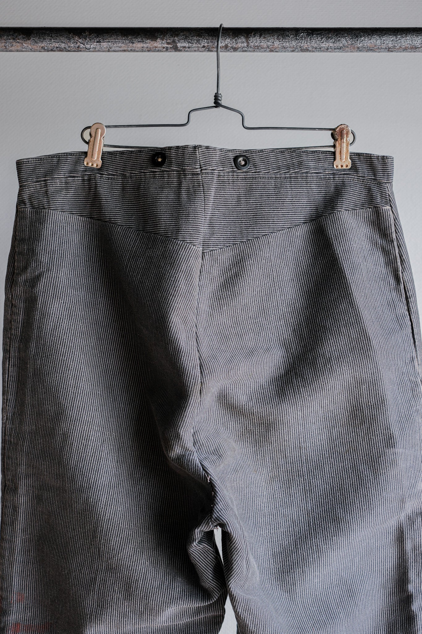 ［~40's］Belgium Vintage Printed Moleskin Prisoner Pants