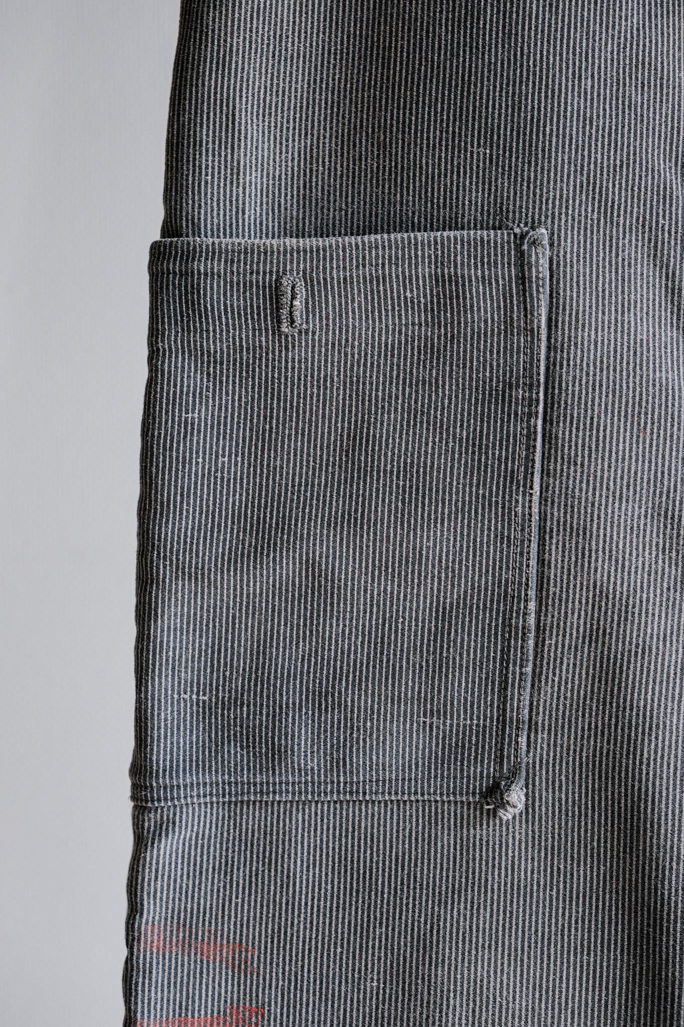 ［~40's］Belgium Vintage Printed Moleskin Prisoner Pants