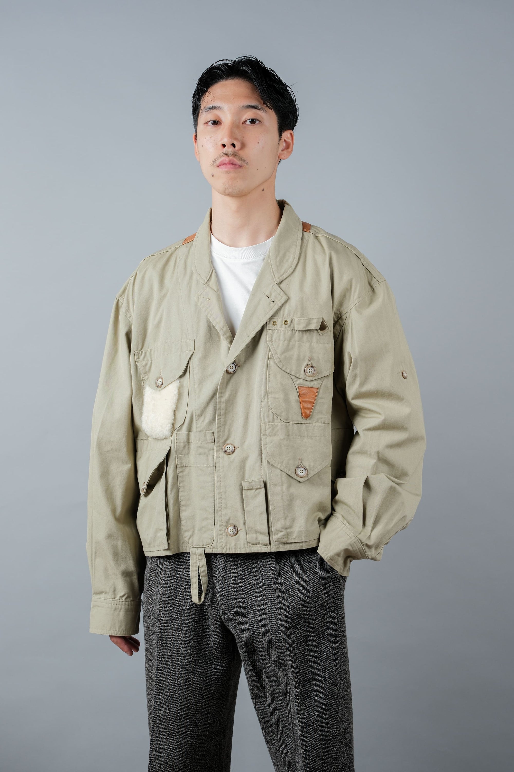 【~90's】Vintage Willis&Geiger Bush Poplin Eisenhower Fishing Jacket Size.M "Made in U.S.A." "Dead Stock"
