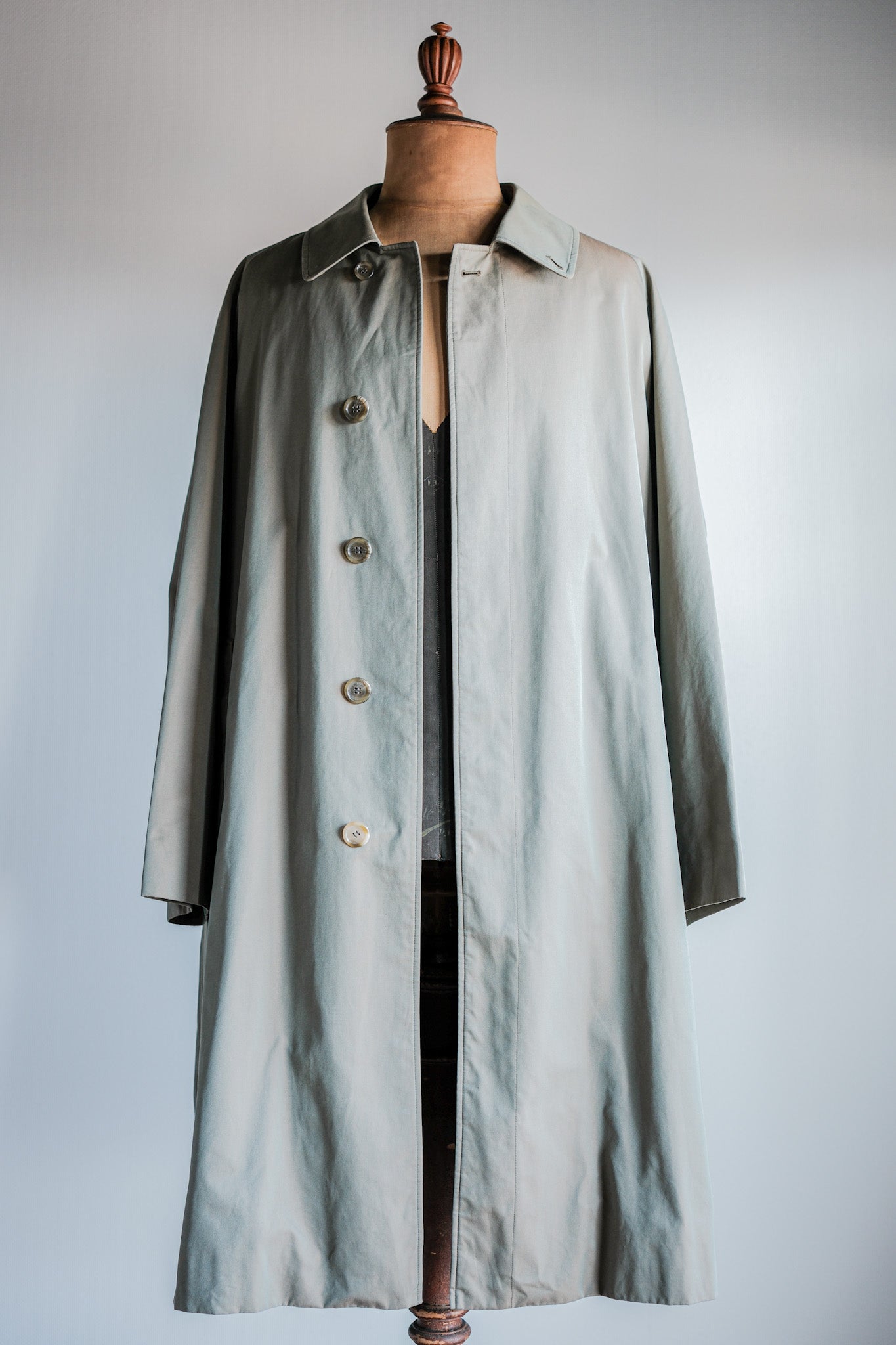 [~ 80's] Burberry vintage simple raglen balmacaan coat C100 avec taille de doublure.50reg "tamamushi"