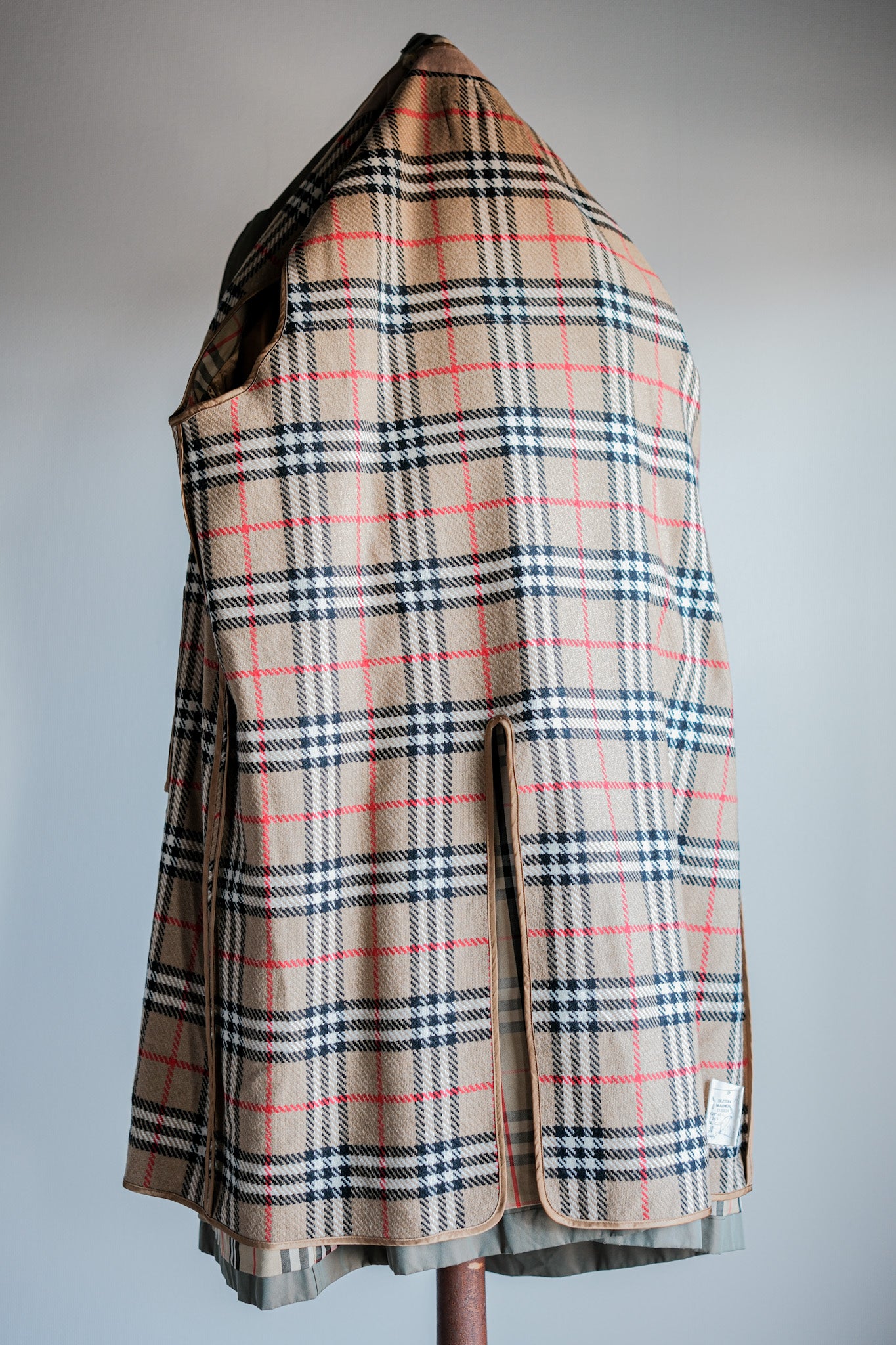 [~ 80's] Burberry vintage simple raglen balmacaan coat C100 avec taille de doublure.50reg "tamamushi"