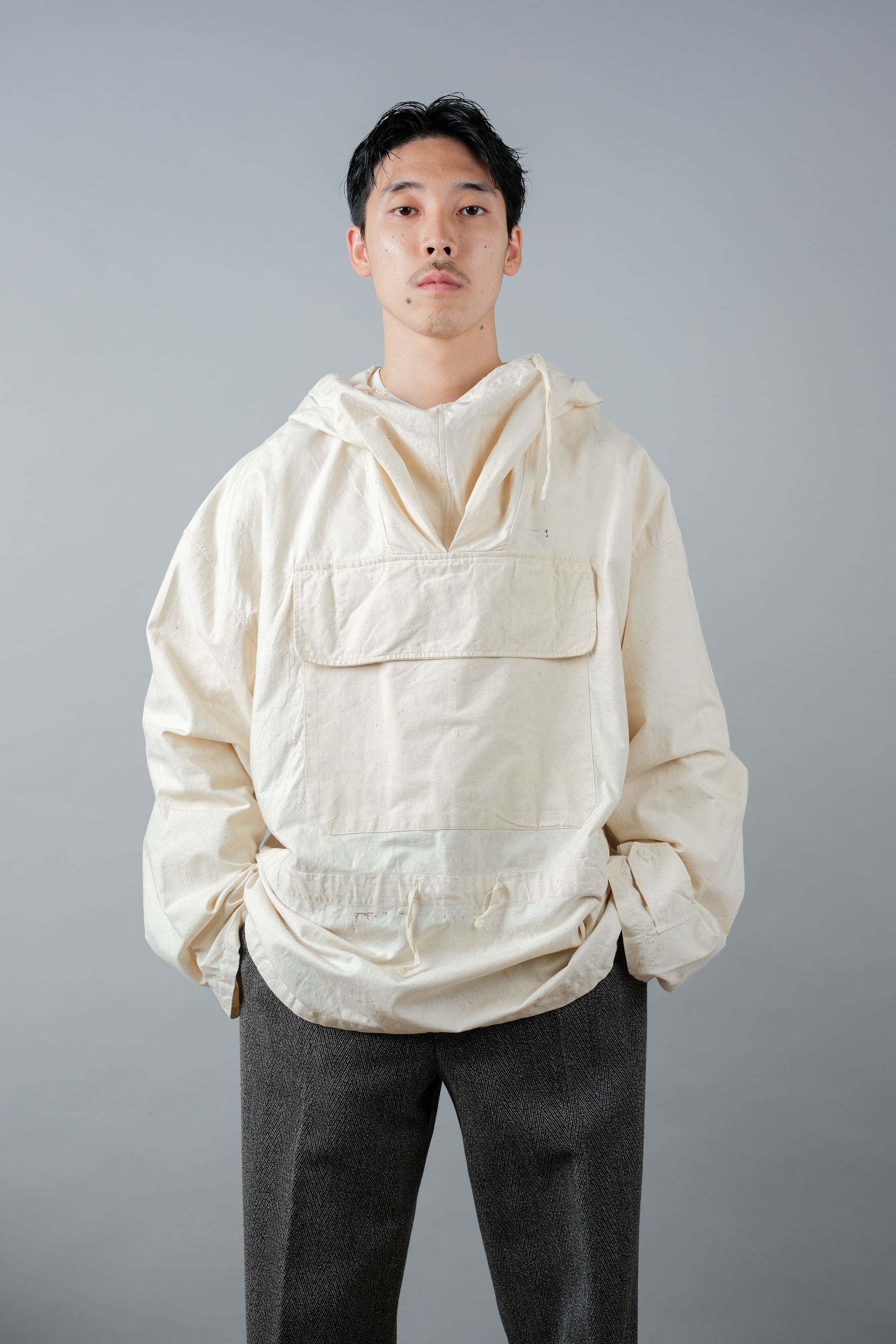 ［~50's］French Army Cotton Linen Mountain Smock "Dead Stock"