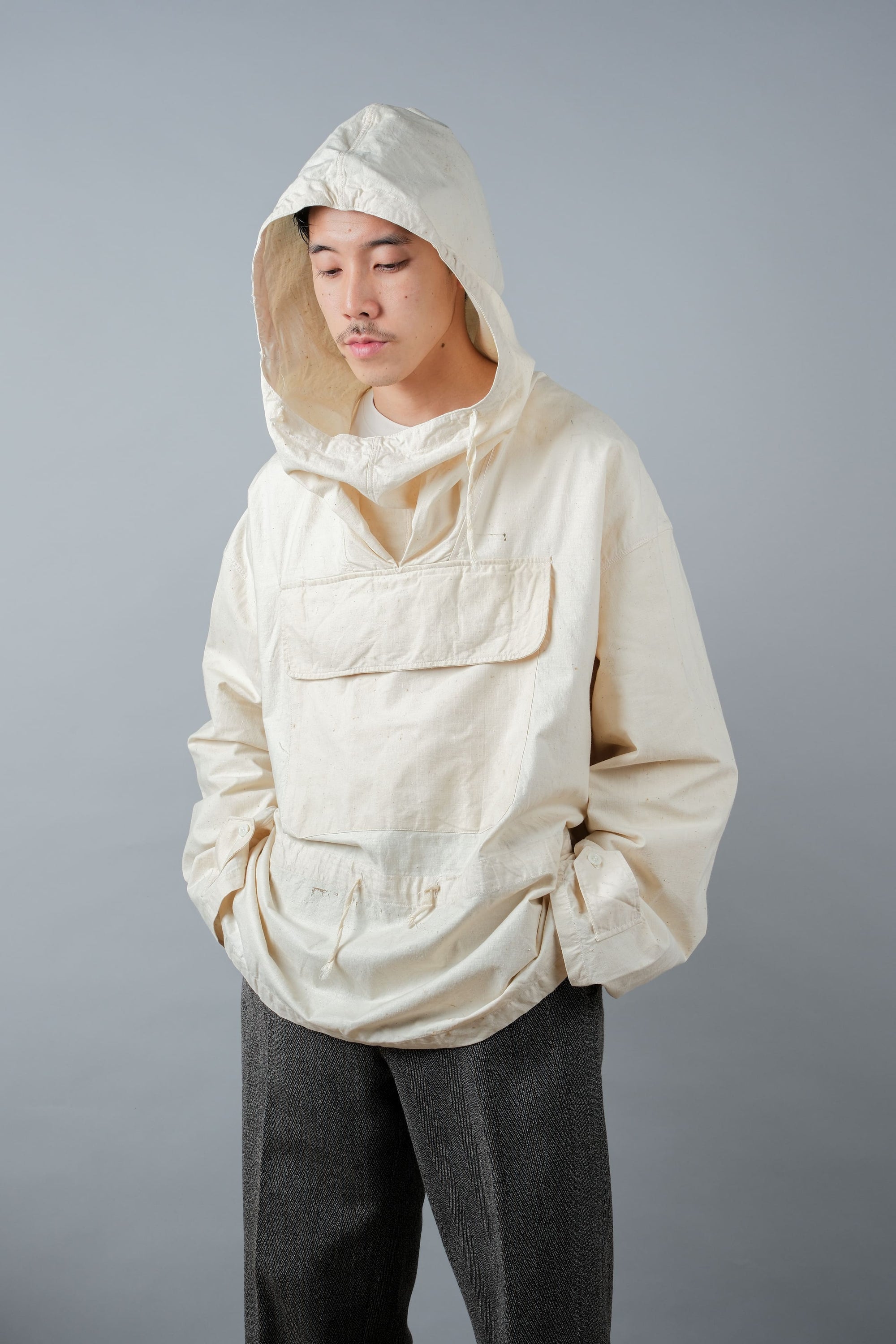 ［~50's］French Army Cotton Linen Mountain Smock "Dead Stock"