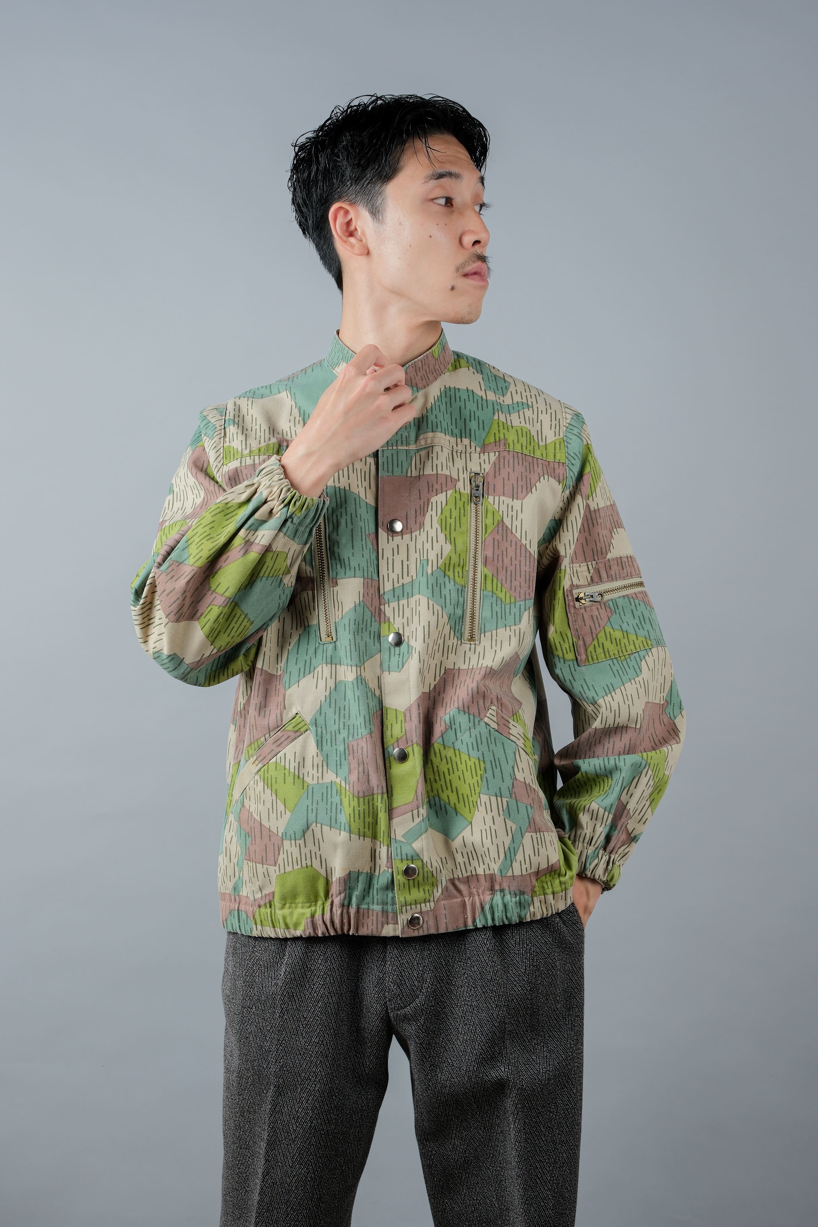 [~ 80's] Czechoslovakian SVAZARM SPLINTER PATTERN CAMOUFLAGE JACKET