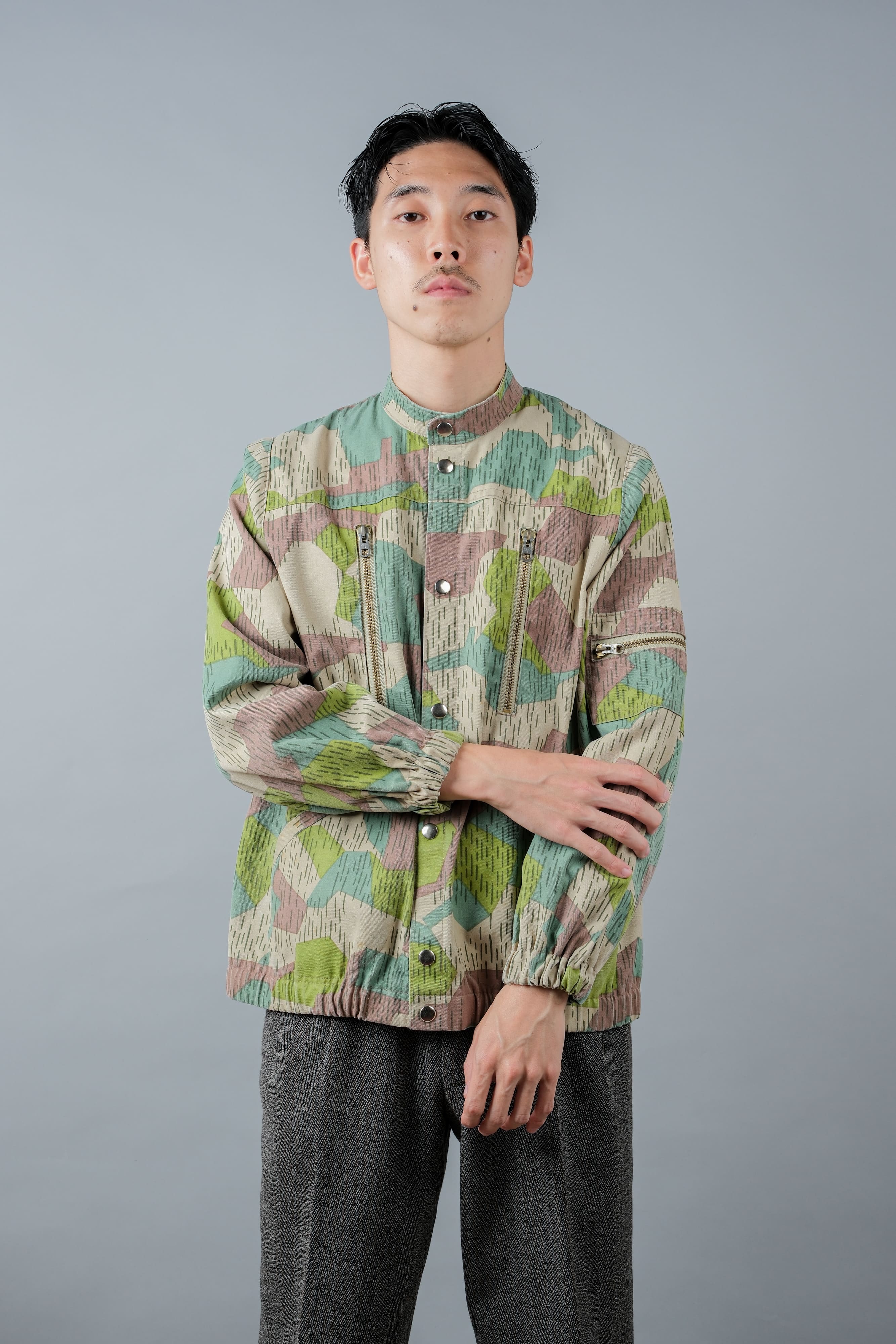 [~ 80's] Czechoslovakian SVAZARM SPLINTER PATTERN CAMOUFLAGE JACKET