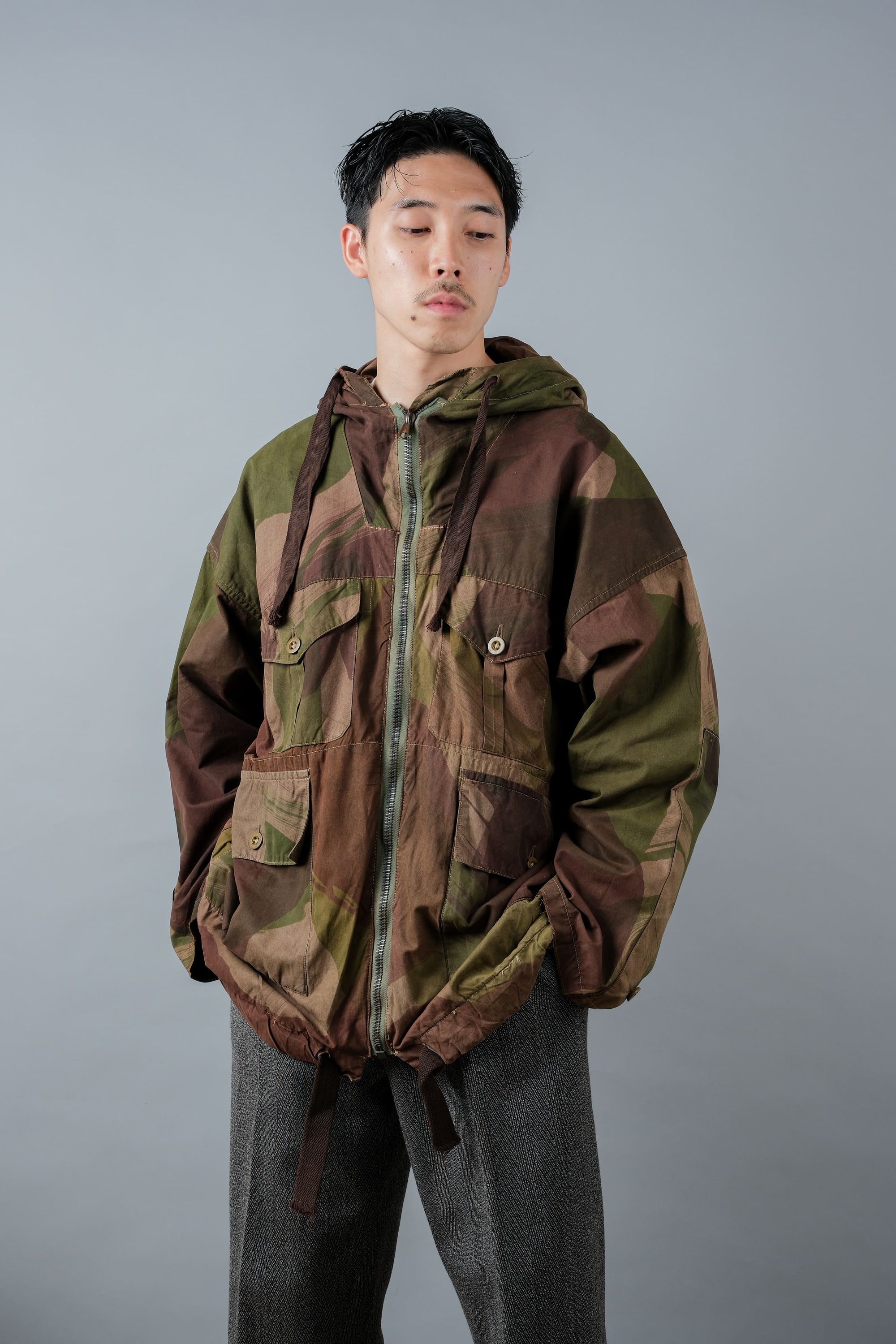 ［~40's］WWⅡ British Army Camouflage Windproof Smock Size.3 "SAS" "Modified"