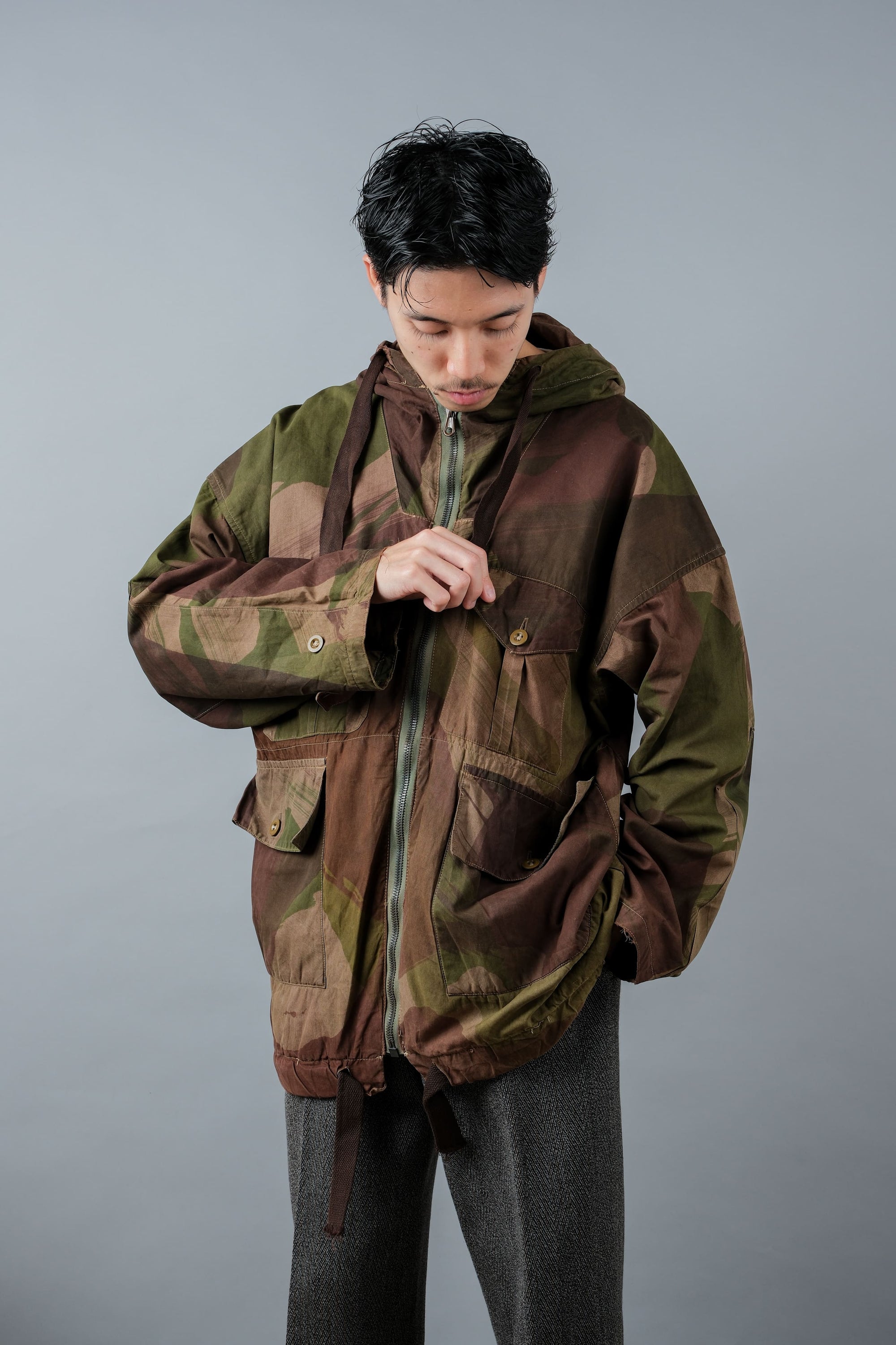 ［~40's］WWⅡ British Army Camouflage Windproof Smock Size.3 "SAS" "Modified"