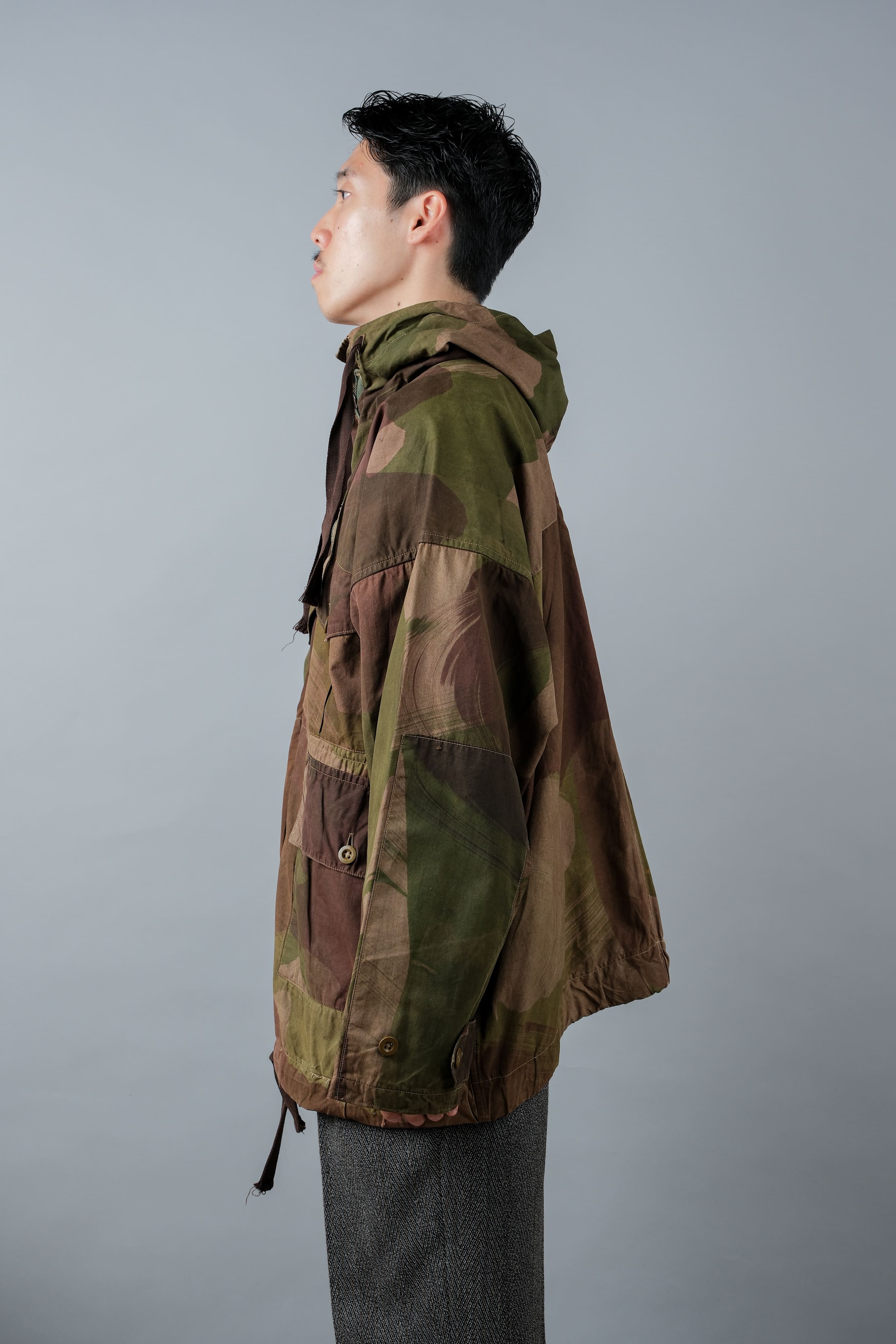 [~ 40's] WWⅡ BRITISH ARMY CAMOUFLAGE WindProof Smock Size.3 "SAS" "Modified"