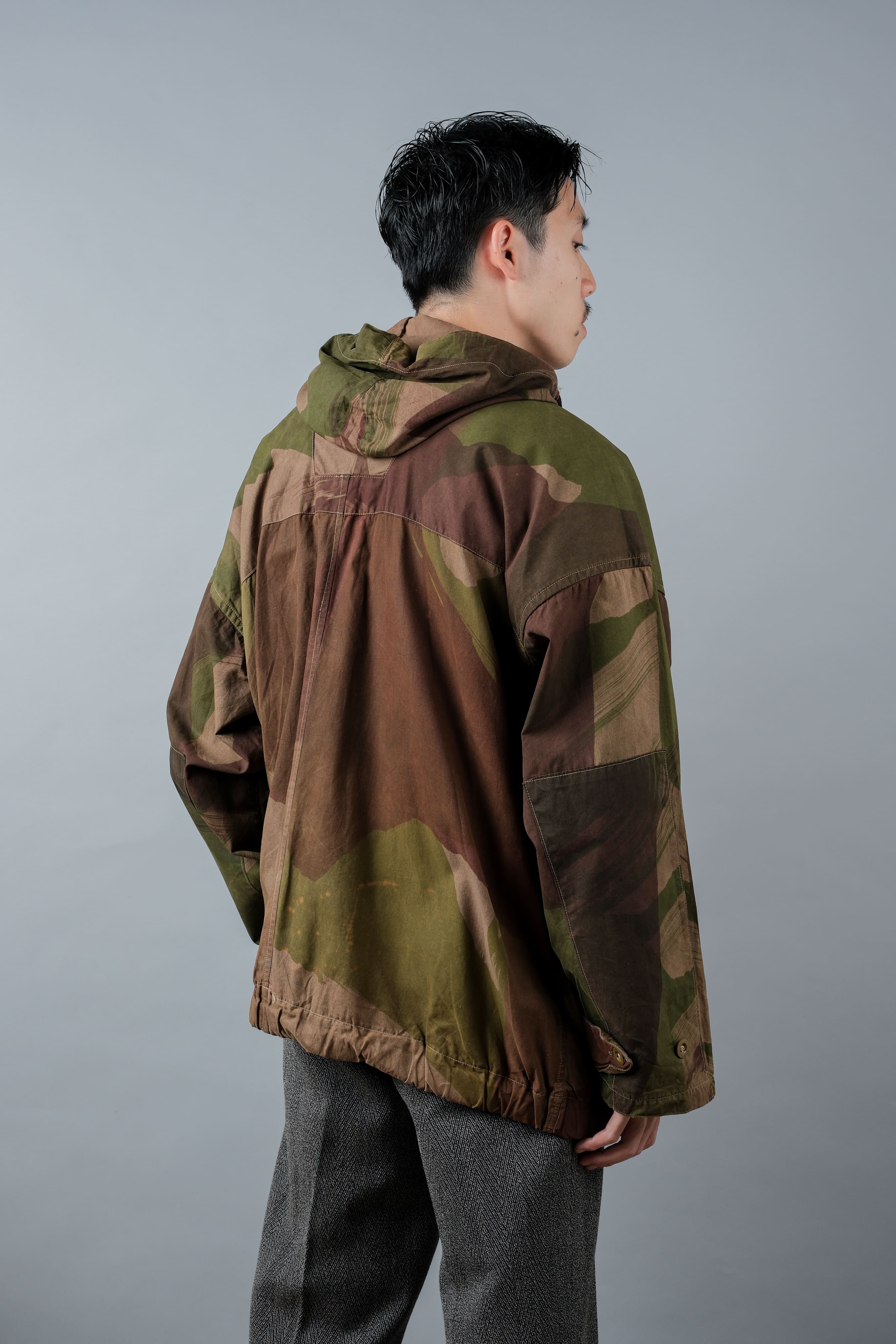 [~ 40's] WWⅱ British Army Camouflage Camouflage Windproof Smock Taille.3 "SAS" "Modifié"