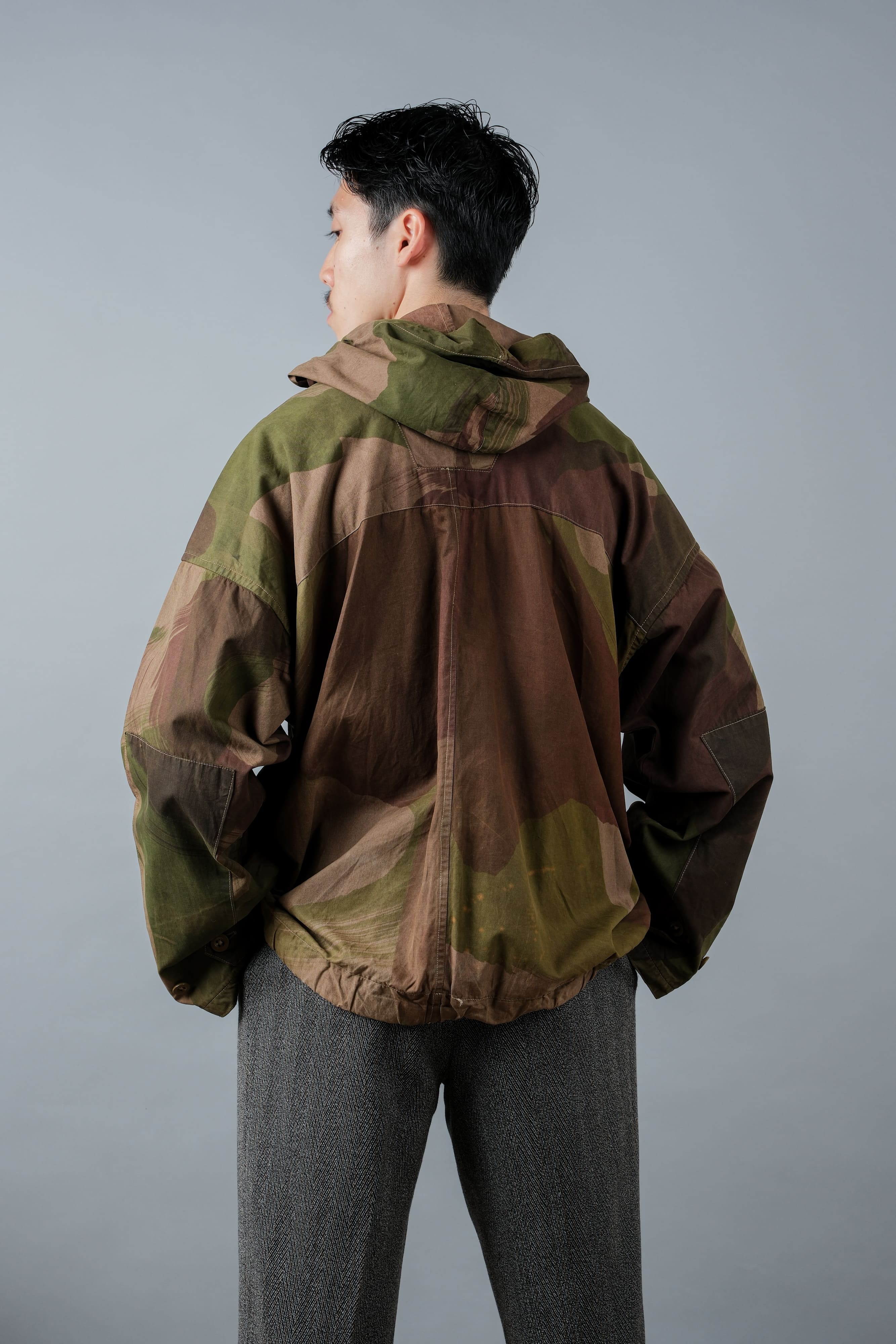 [~ 40's] WWⅡ BRITISH ARMY CAMOUFLAGE WindProof Smock Size.3 "SAS" "Modified"