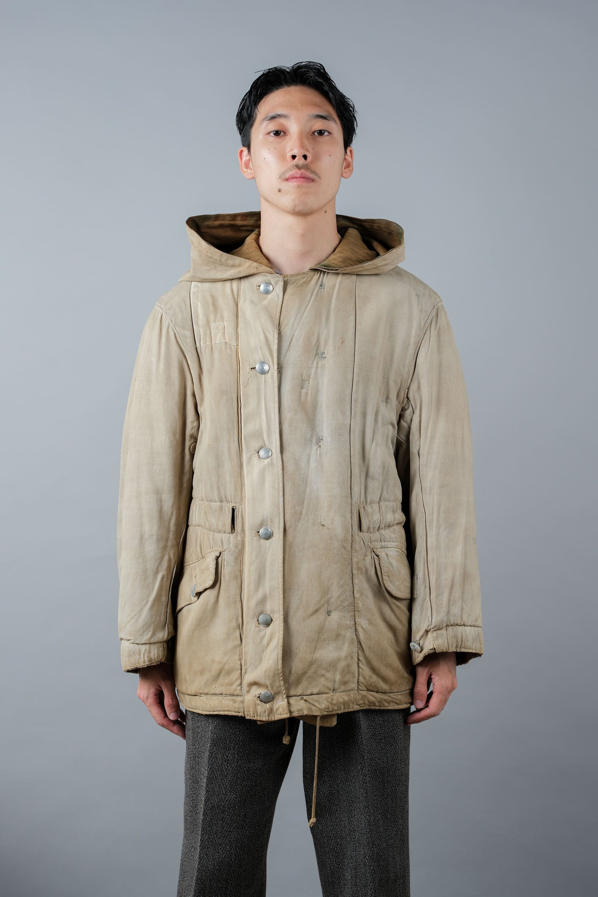 ［~40's］WWⅡ German Army Sumpftarnmuster 44 Camouflage 43 Pattern Reversible Winter Parka "Wehrmacht"