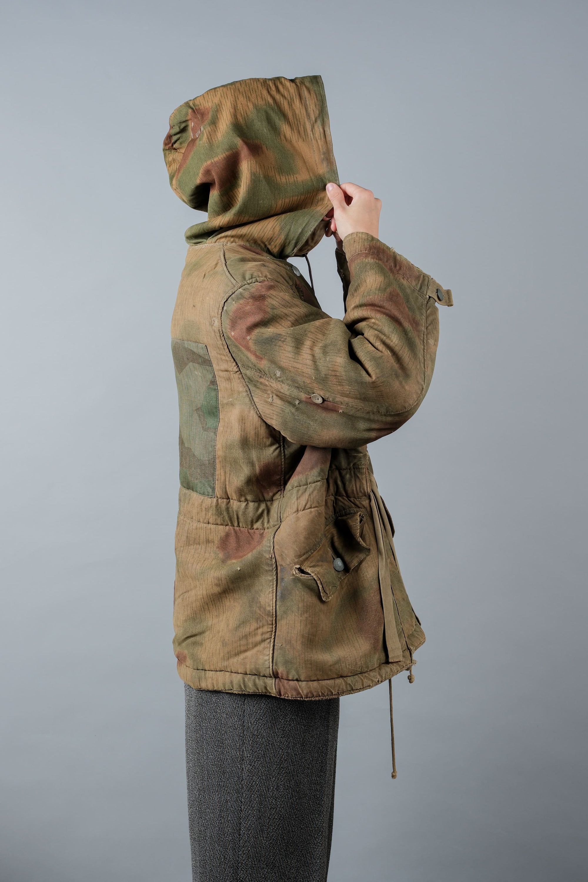 ［~40's］WWⅡ German Army Sumpftarnmuster 44 Camouflage 43 Pattern Reversible Winter Parka "Wehrmacht"