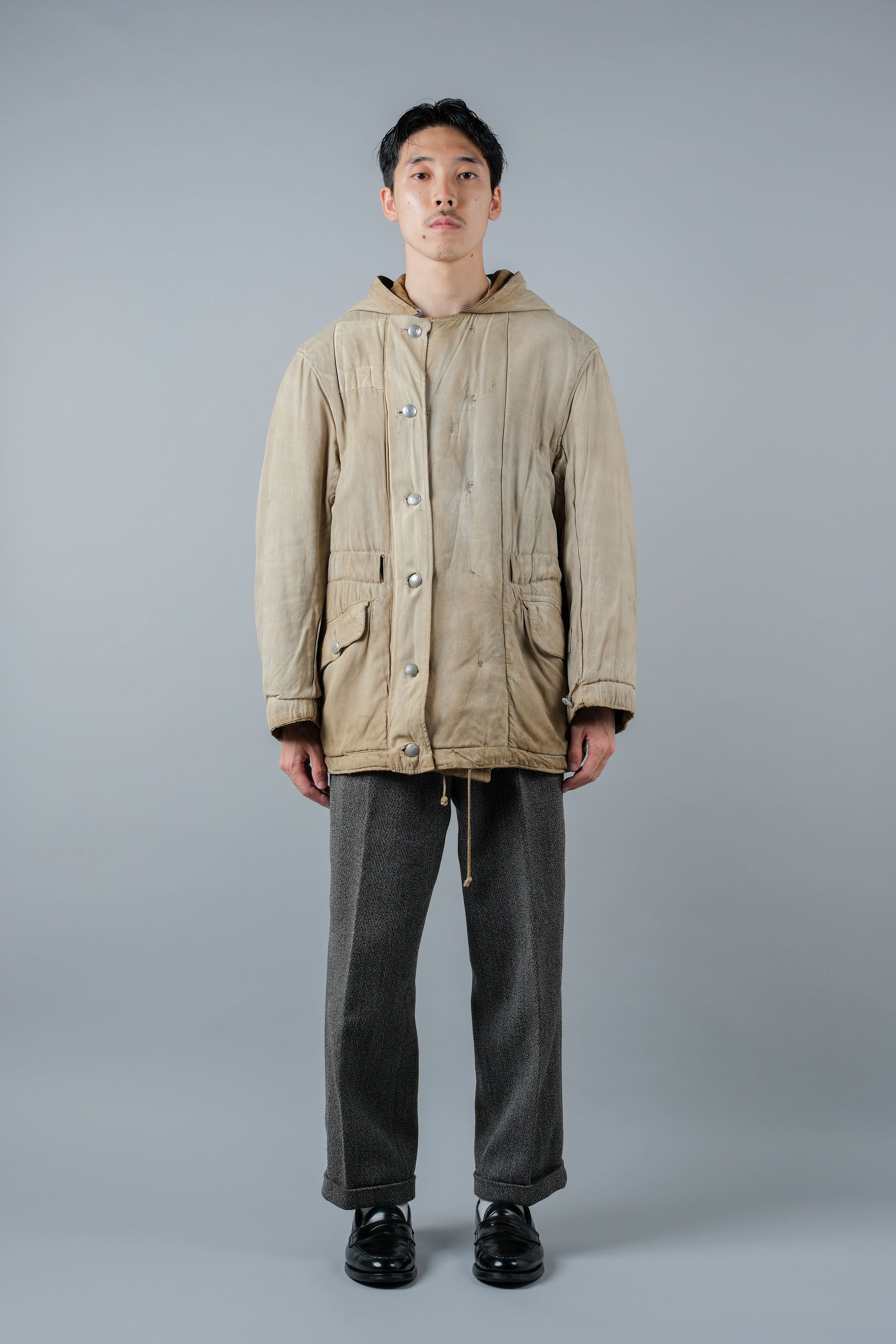 ［~40's］WWⅡ German Army Sumpftarnmuster 44 Camouflage 43 Pattern Reversible Winter Parka "Wehrmacht"