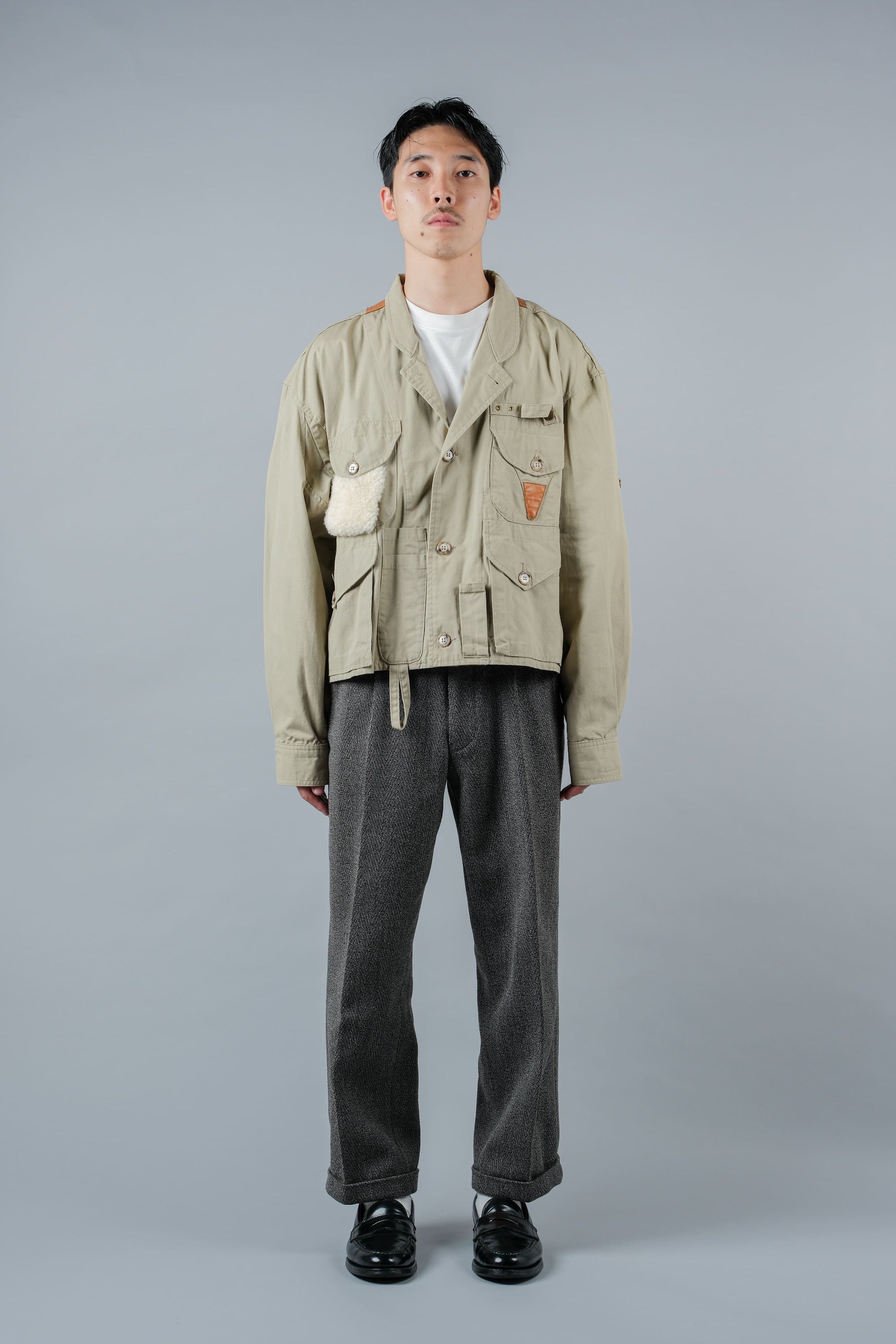 【~90's】Vintage Willis&Geiger Bush Poplin Eisenhower Fishing Jacket Size.M "Made in U.S.A." "Dead Stock"
