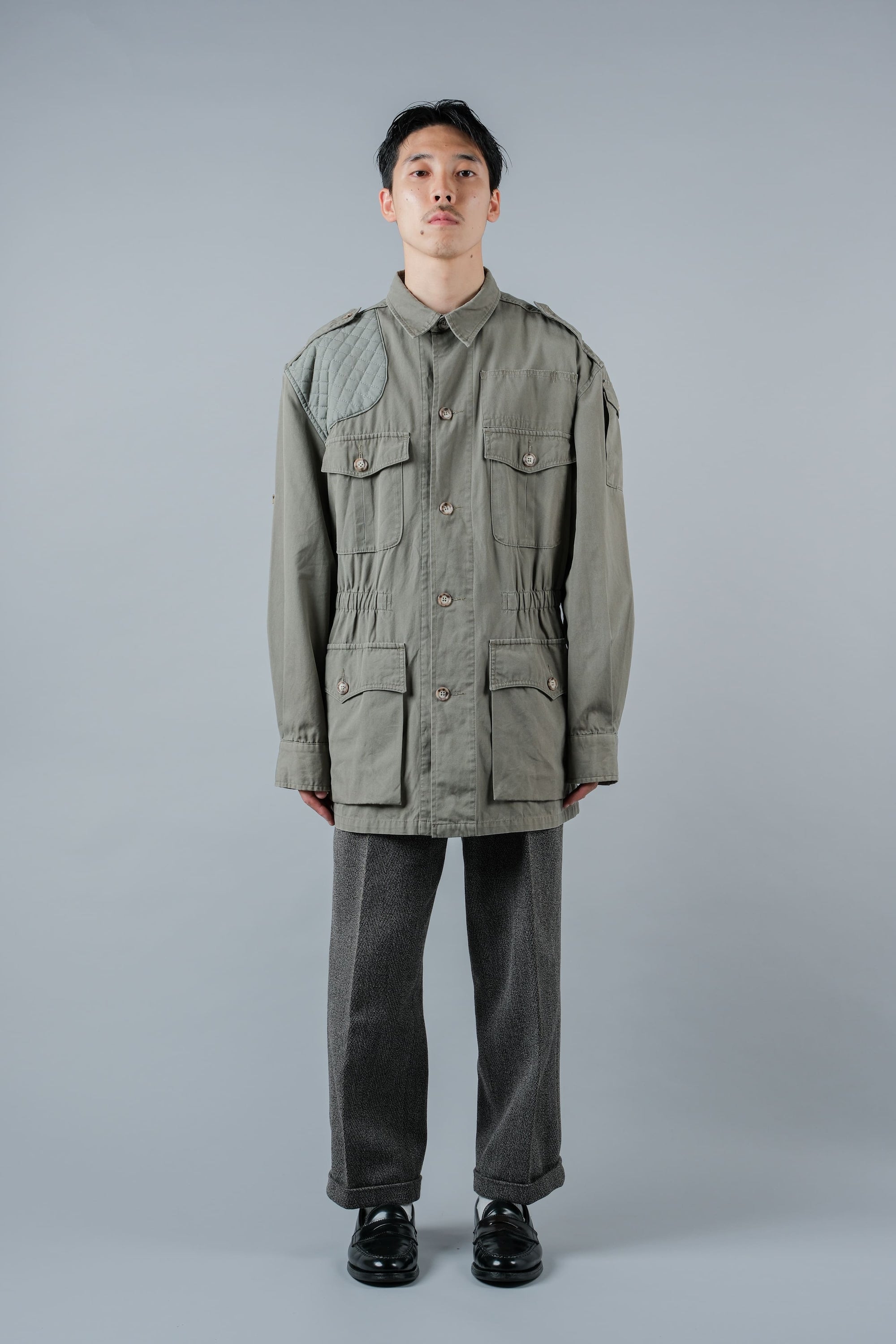 【~90's】Vintage Willis&Geiger Bush Poplin Hemingway Jacket Size.M "Made in U.S.A."