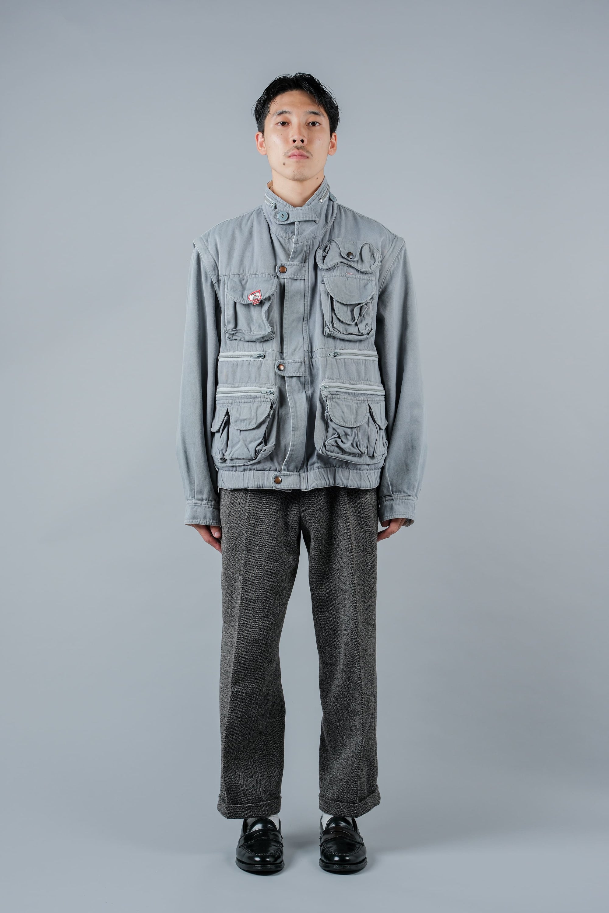 ［~90's］Old Renoma Paris Detachable Sleeve Multi Pocket Jacket