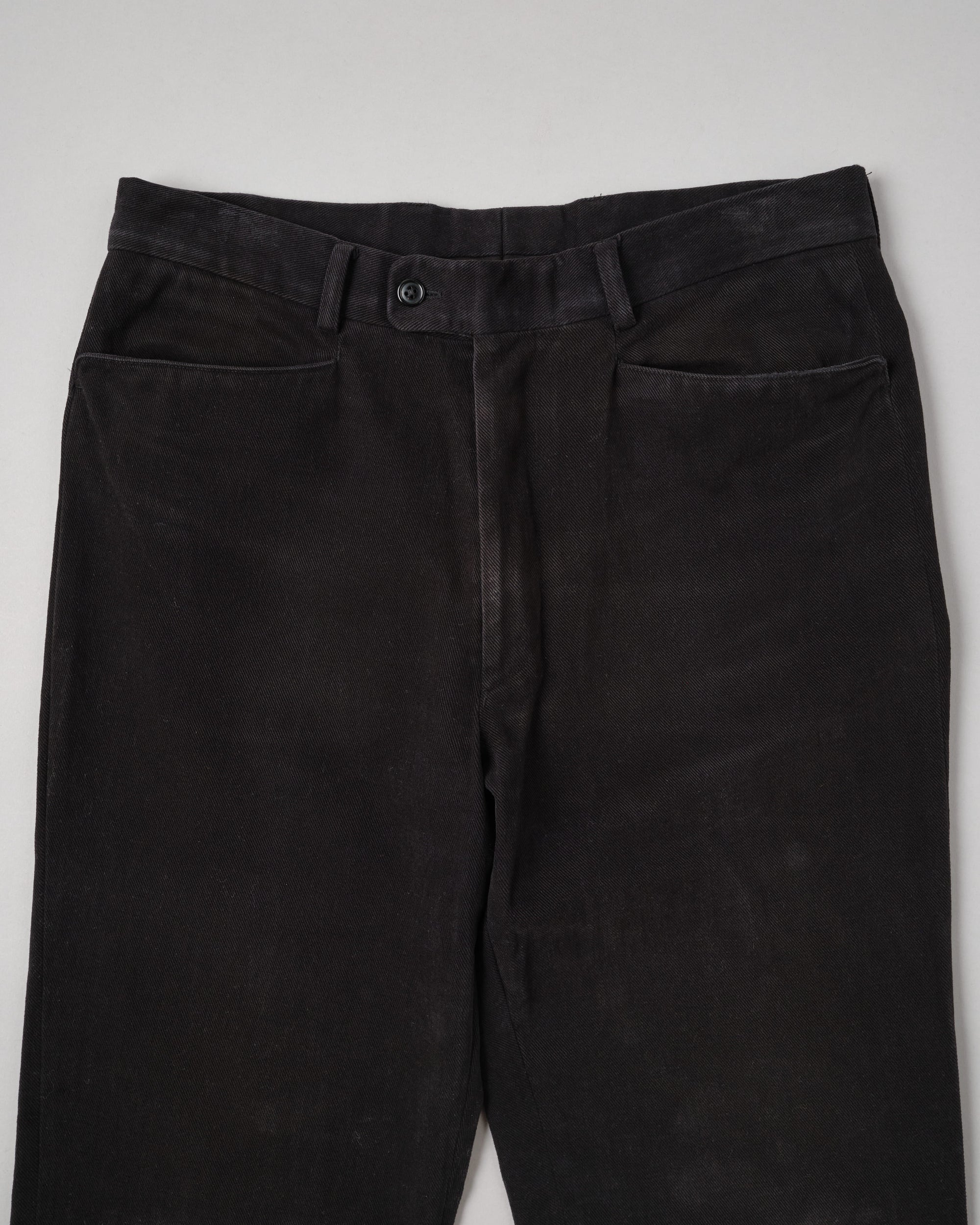［~90’s］Old BERNARD ZINS Black Cotton Twill Trousers Size.44 "EMILIO BATCHI 別注"