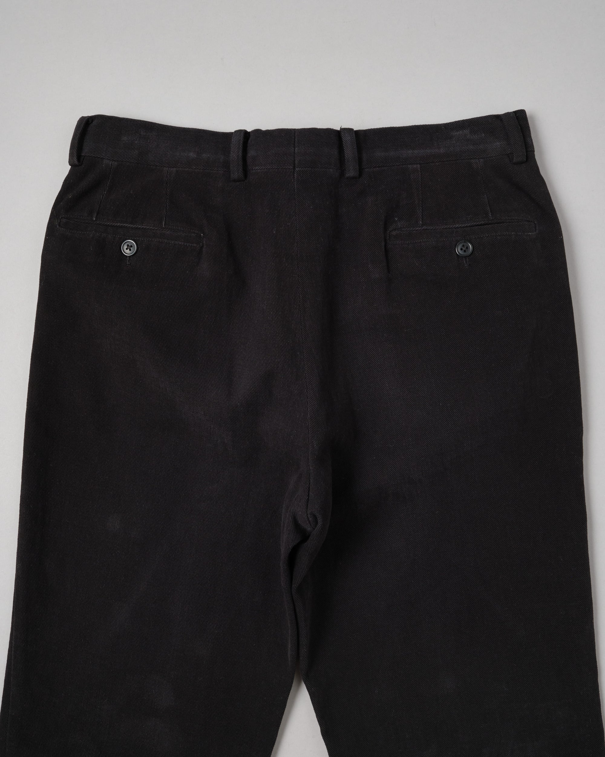［~90’s］Old BERNARD ZINS Black Cotton Twill Trousers Size.44 "EMILIO BATCHI 別注"