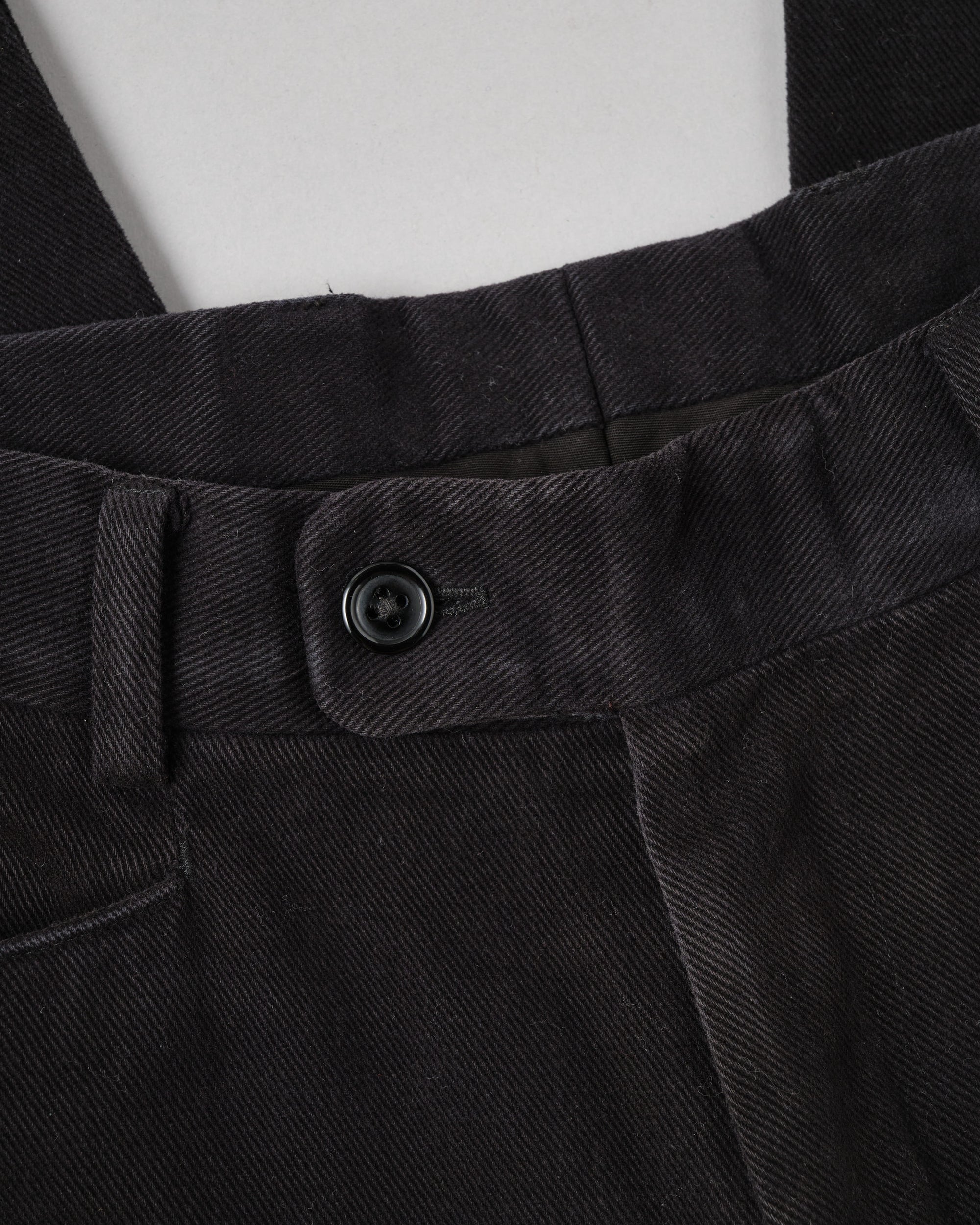［~90’s］Old BERNARD ZINS Black Cotton Twill Trousers Size.44 "EMILIO BATCHI 別注"