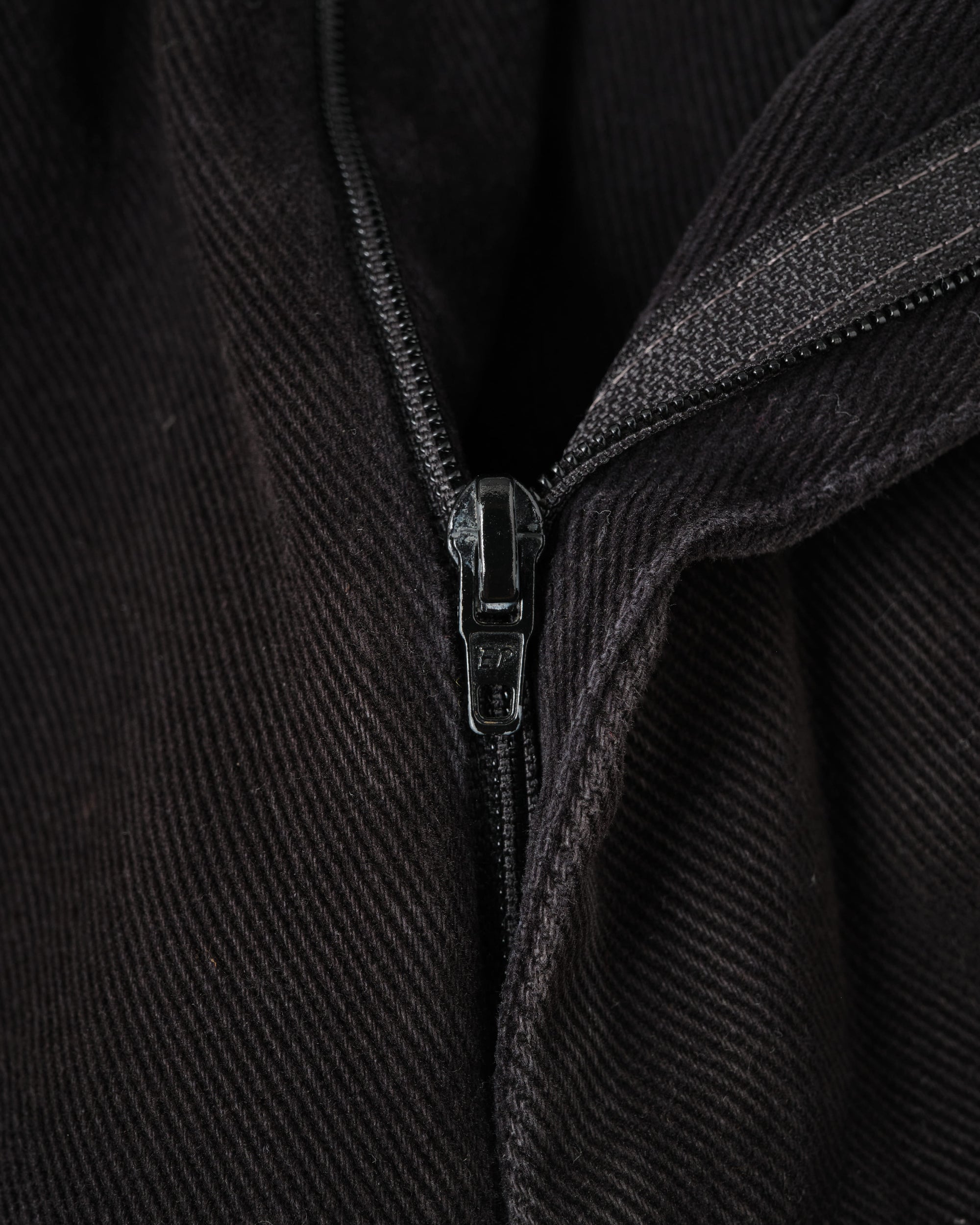 ［~90’s］Old BERNARD ZINS Black Cotton Twill Trousers Size.44 "EMILIO BATCHI 別注"