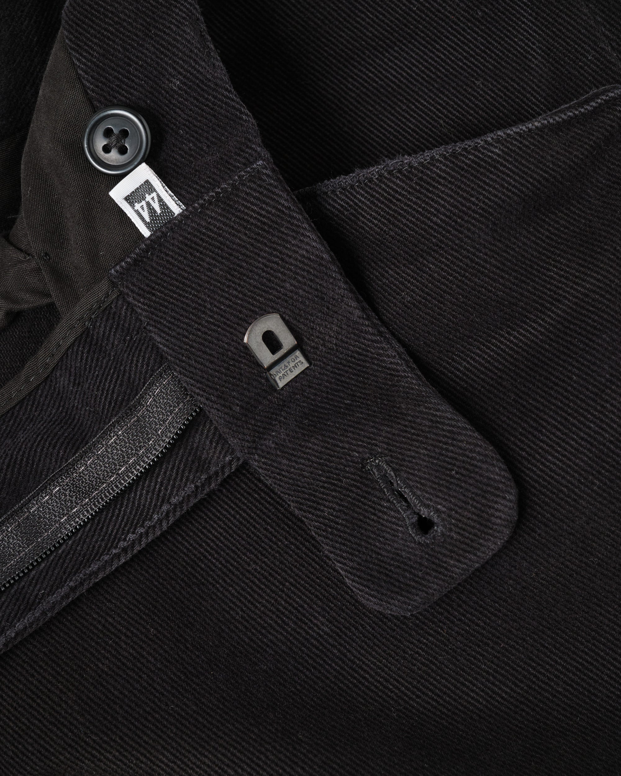 ［~90’s］Old BERNARD ZINS Black Cotton Twill Trousers Size.44 "EMILIO BATCHI 別注"