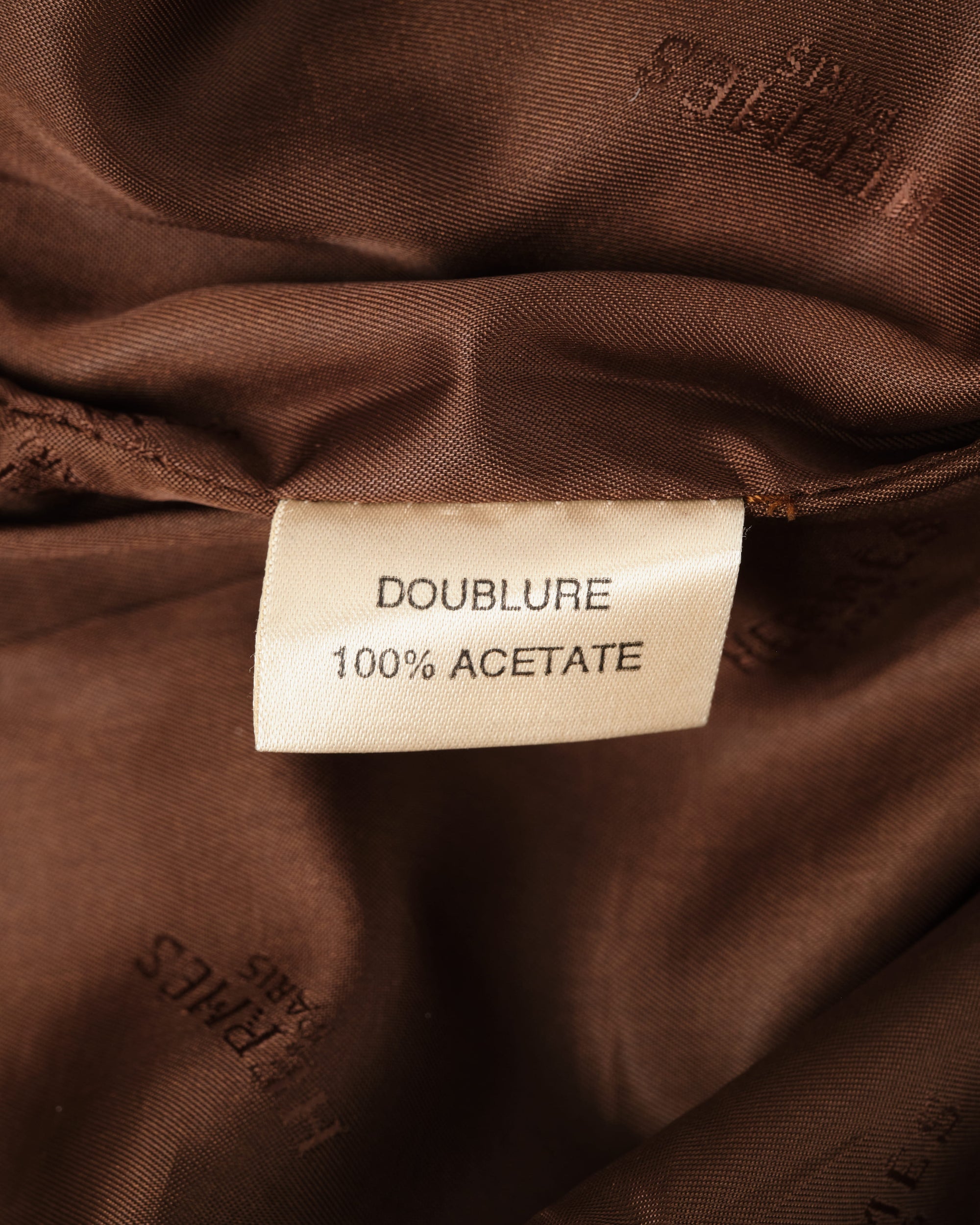 ［~80's］Old Hermès Paris 2 Tuck Lambskin Nubuck Leather Trousers Size.40