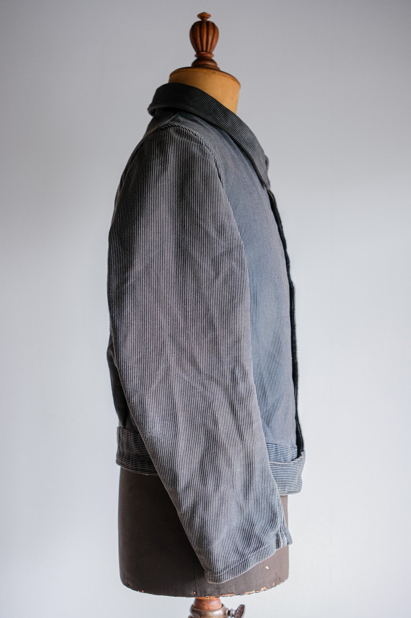 ［~40's］Belgium Vintage Printed Moleskin Prisoner Jacket