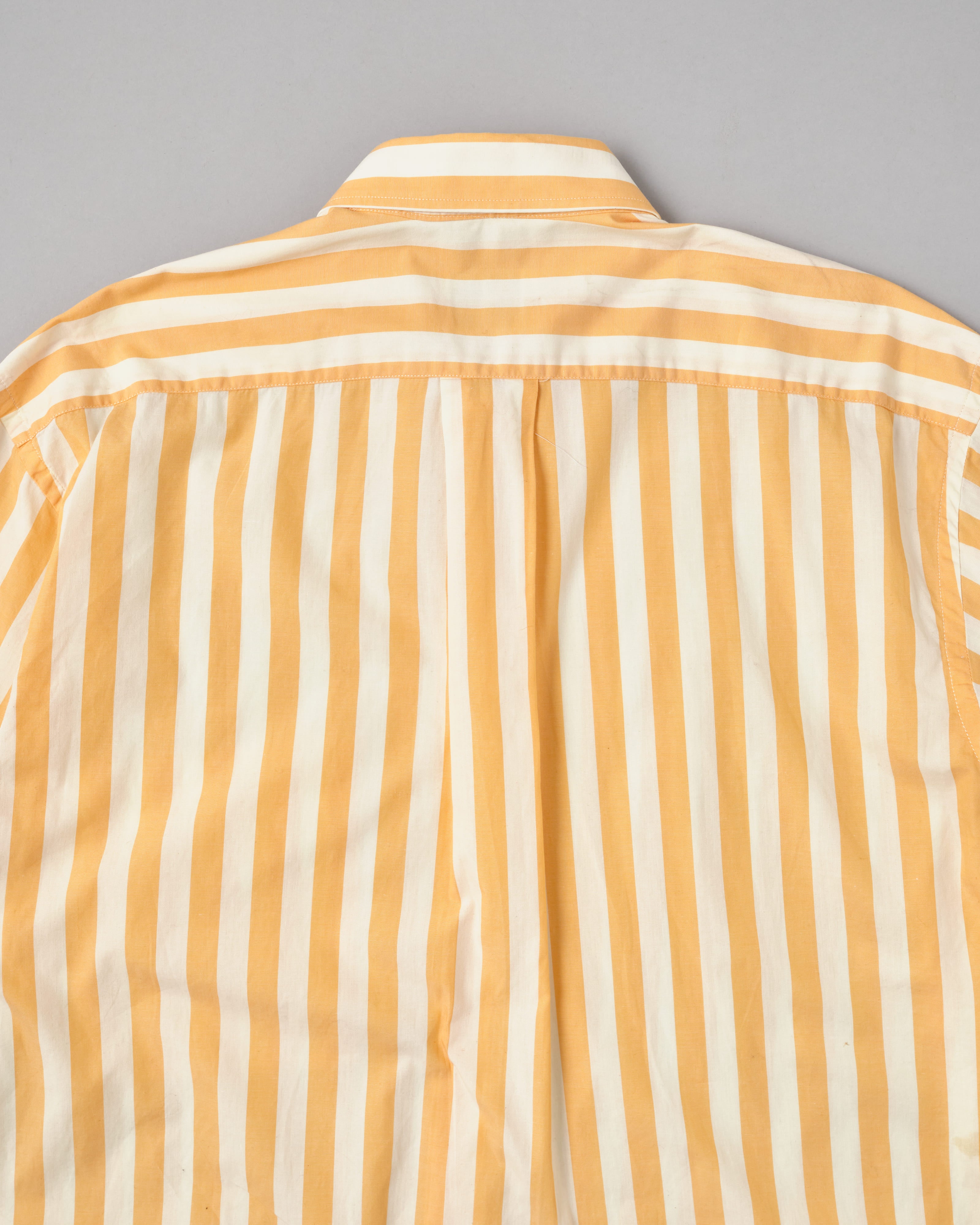 [~80's] Old ROBERTO CAPUCCI Fly Front Striped Shirt Size.41