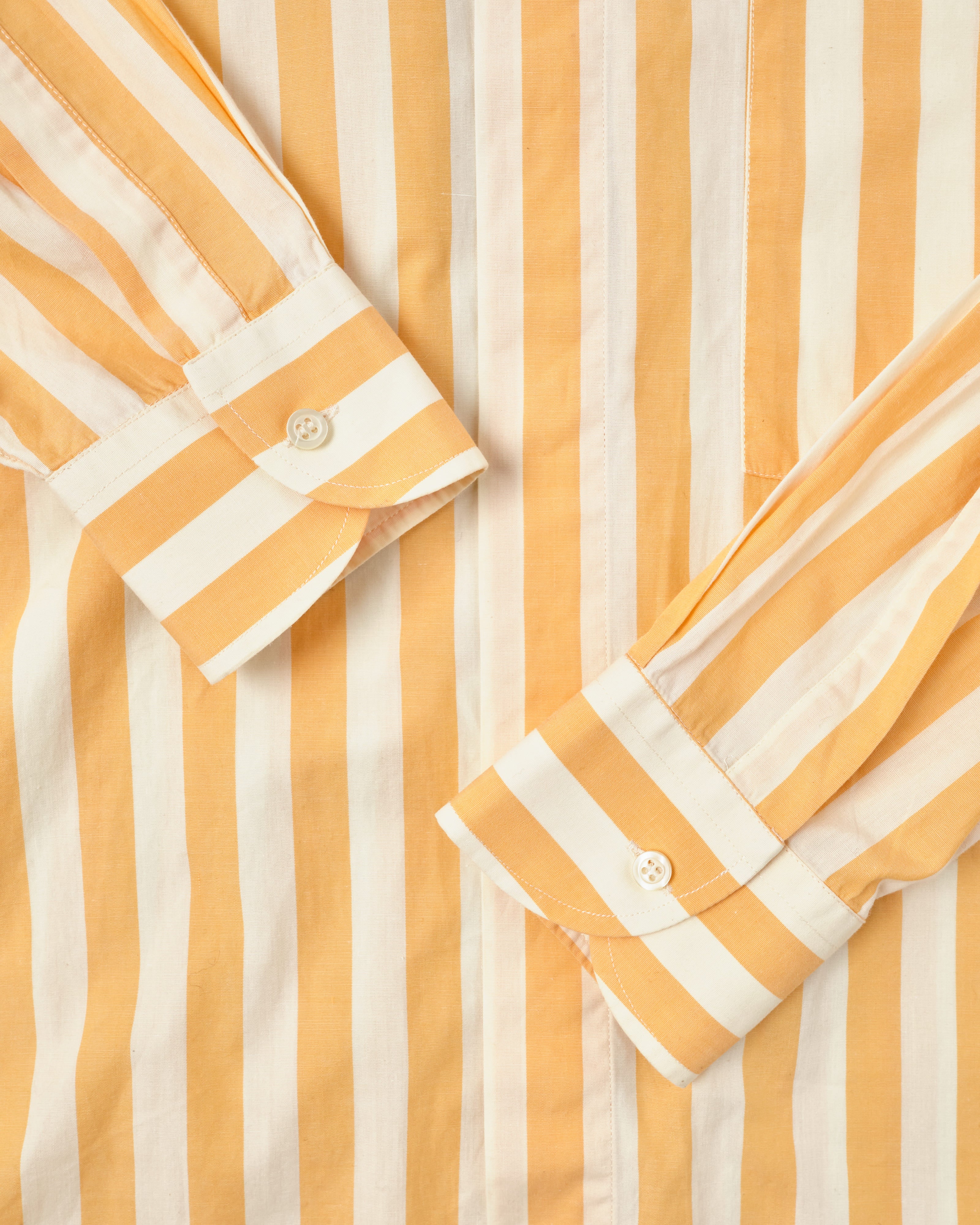 [~80's] Old ROBERTO CAPUCCI Fly Front Striped Shirt Size.41