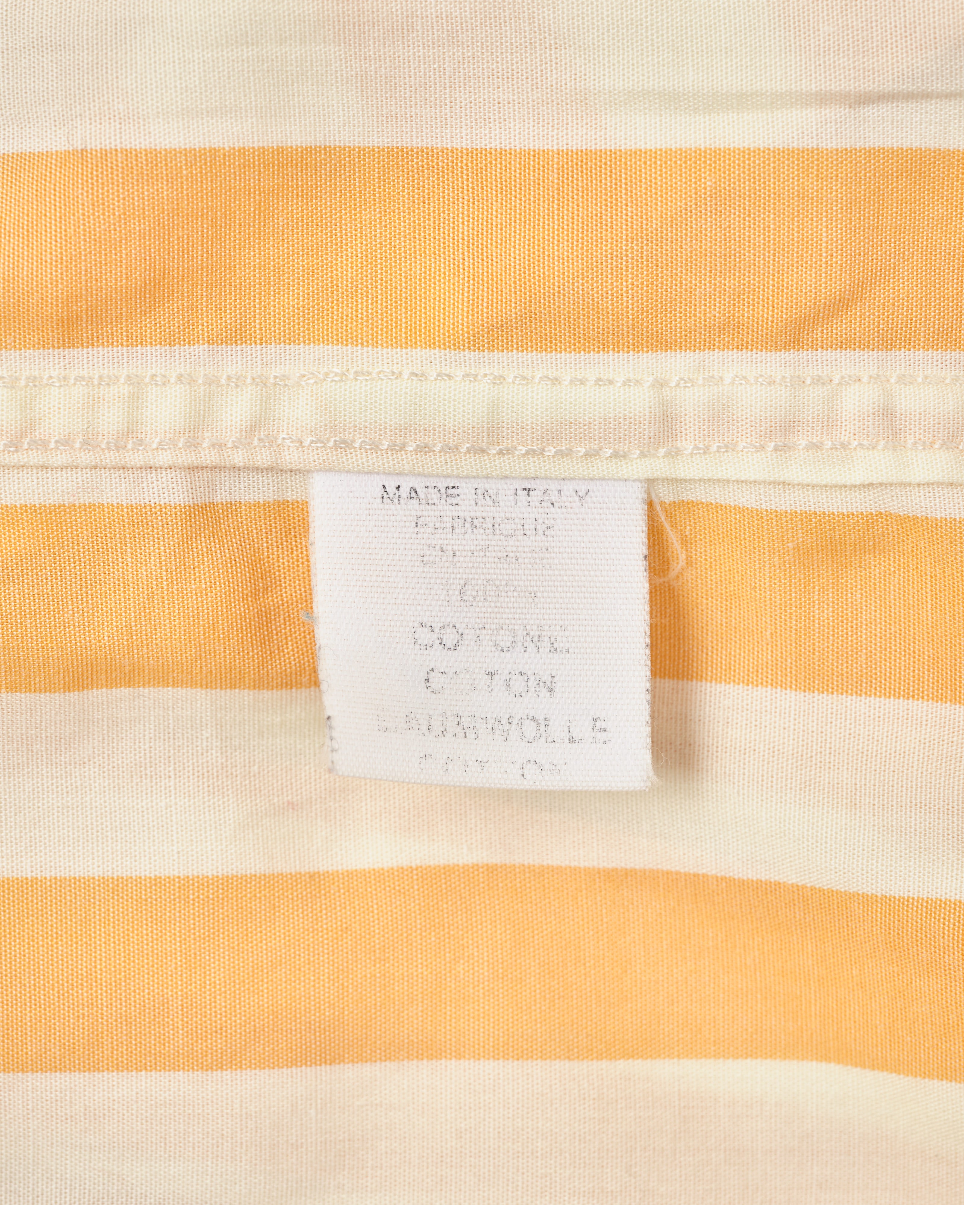 [~80's] Old ROBERTO CAPUCCI Fly Front Striped Shirt Size.41
