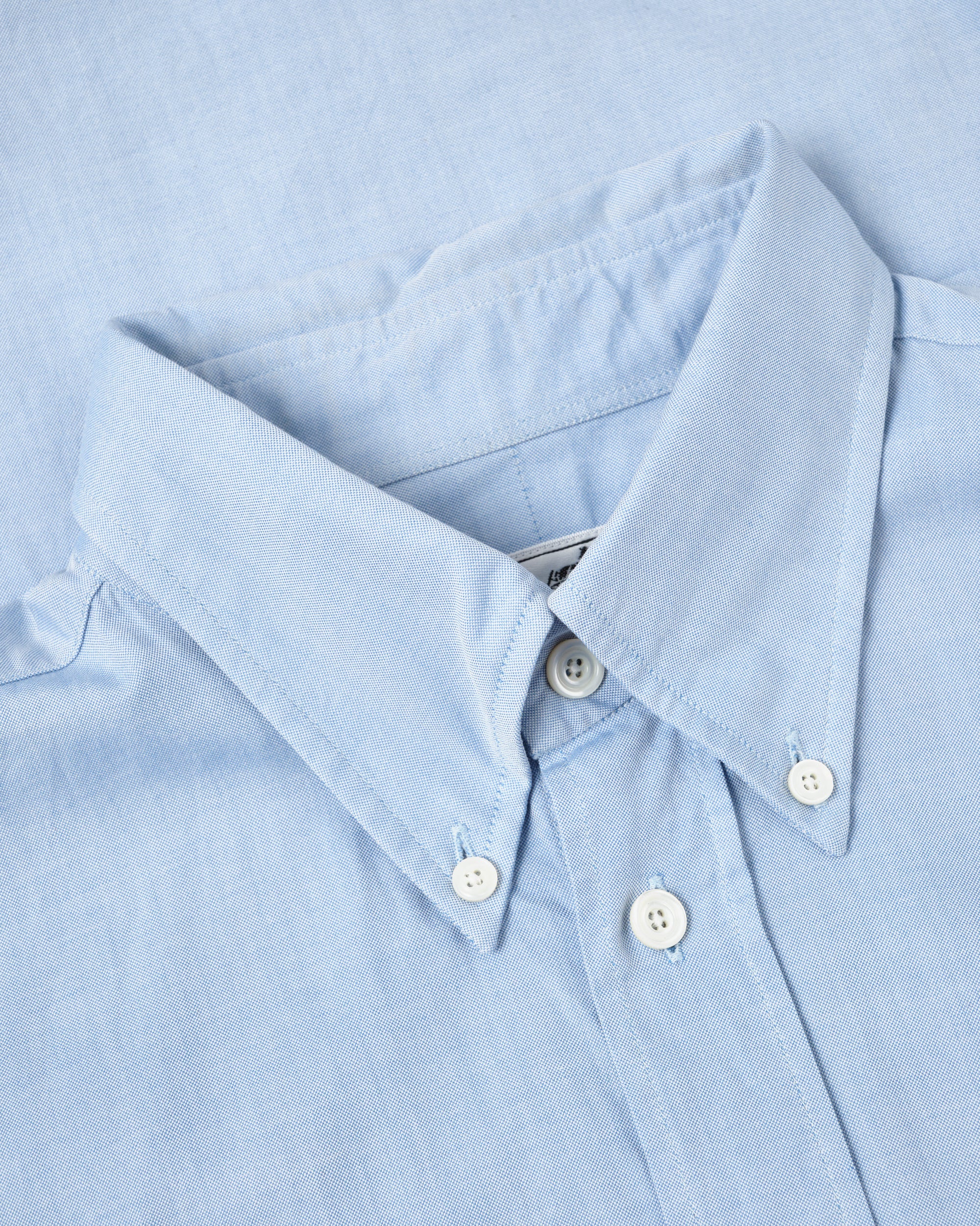 ［~00's］Old Hermès Paris Cotton Oxford B.D Shirt With Sellier Button Size.37
