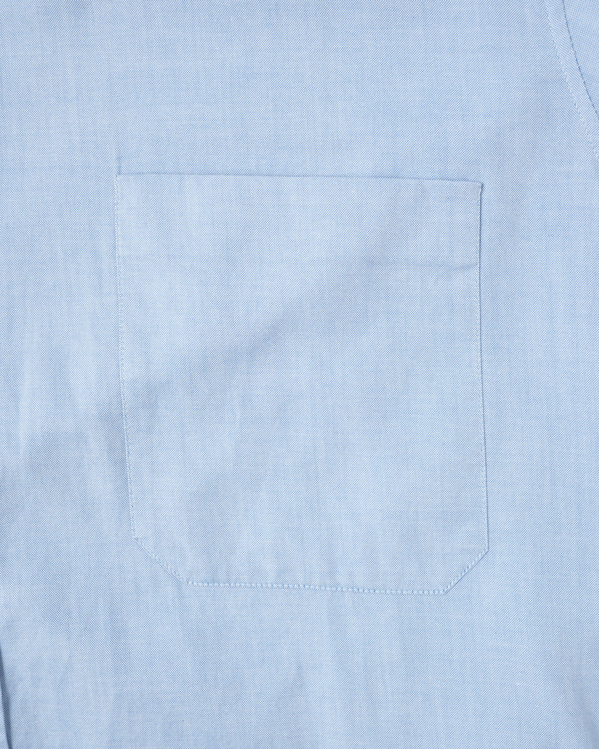［~00's］Old Hermès Paris Cotton Oxford B.D Shirt With Sellier Button Size.37
