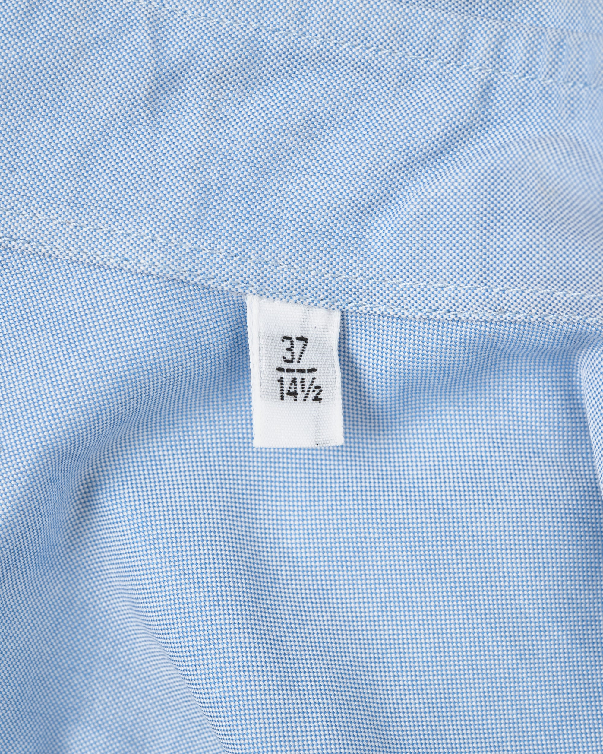 ［~00's］Old Hermès Paris Cotton Oxford B.D Shirt With Sellier Button Size.37