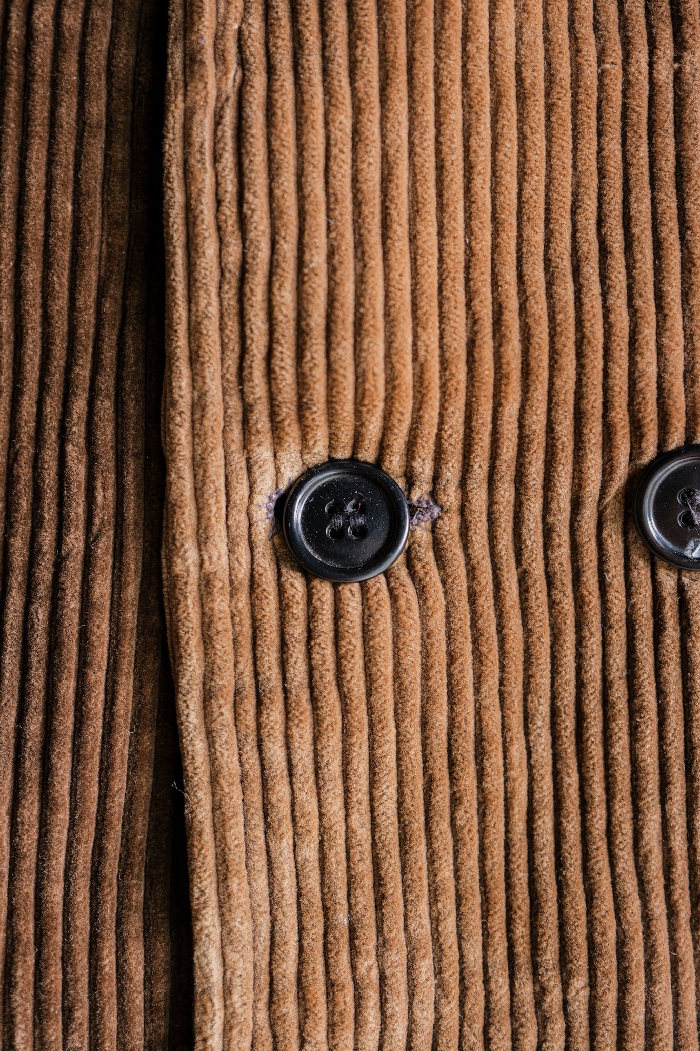 【~50's】Belgium Vintage Brown Corduroy Double Breasted Work Jacket
