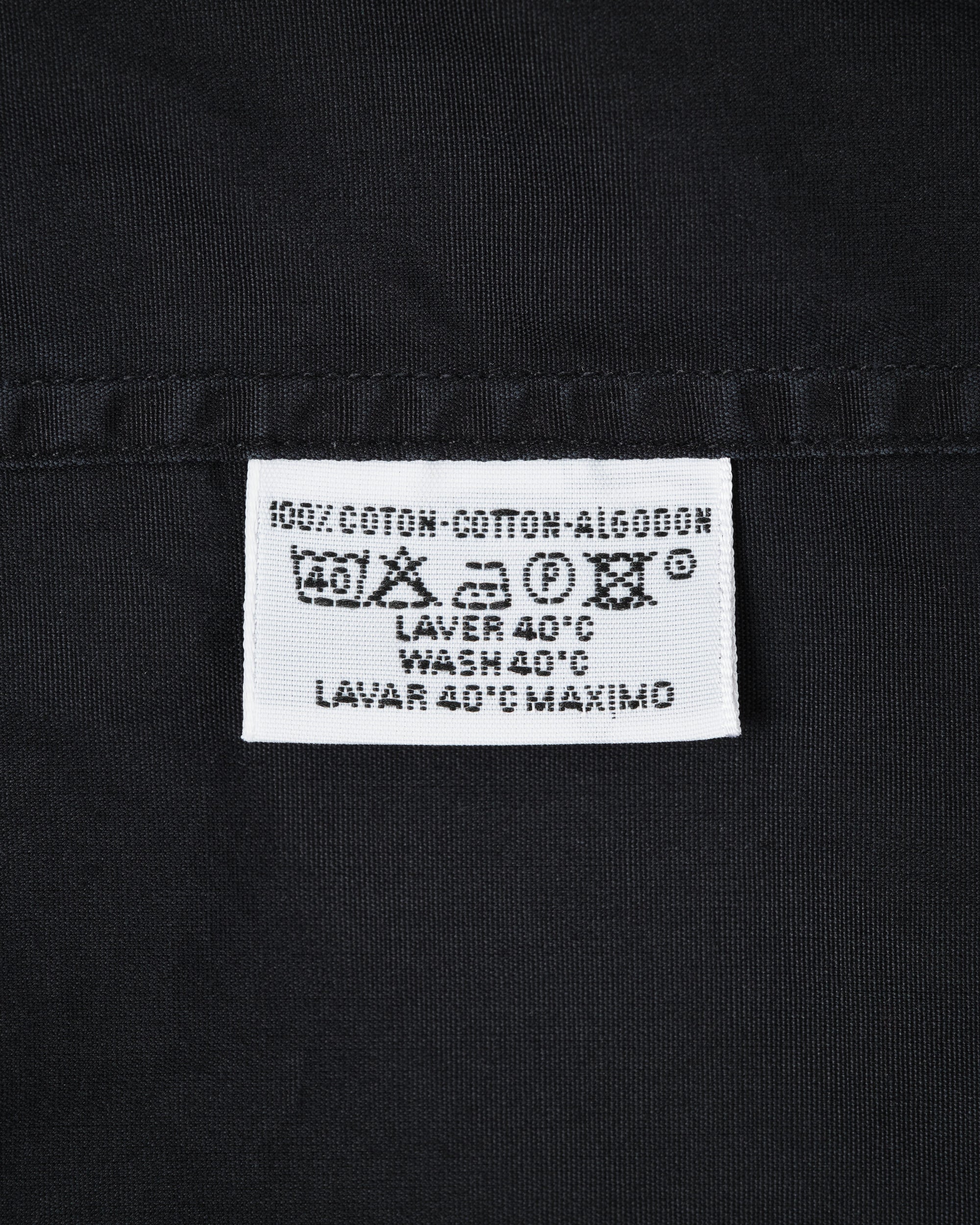［~00's］Old Hermès Paris Dark Navy Cotton Poplin L/S Shirt With Sellier Button Size.44