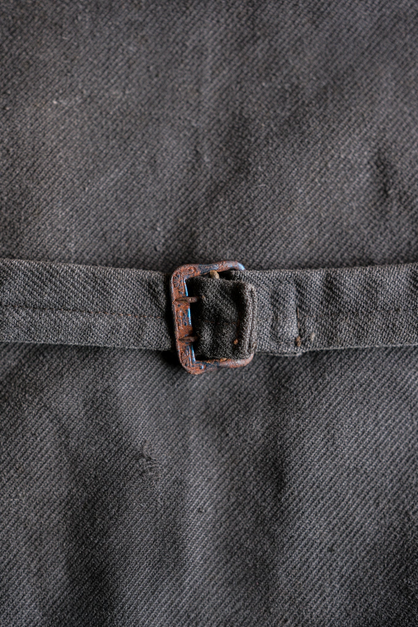 【~50's】Belgium Vintage Brown Corduroy Double Breasted Work Jacket