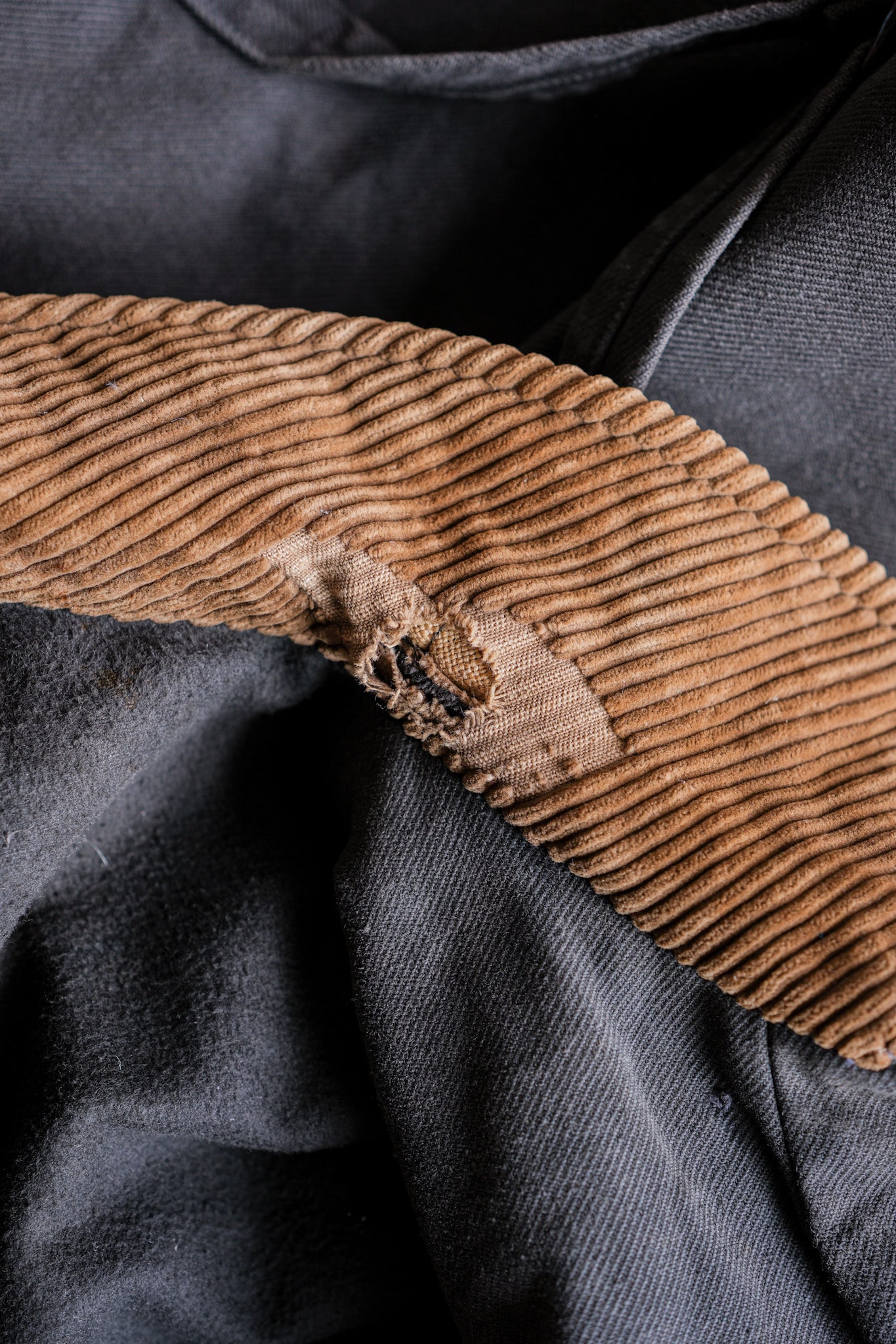 【~50's】Belgium Vintage Brown Corduroy Double Breasted Work Jacket