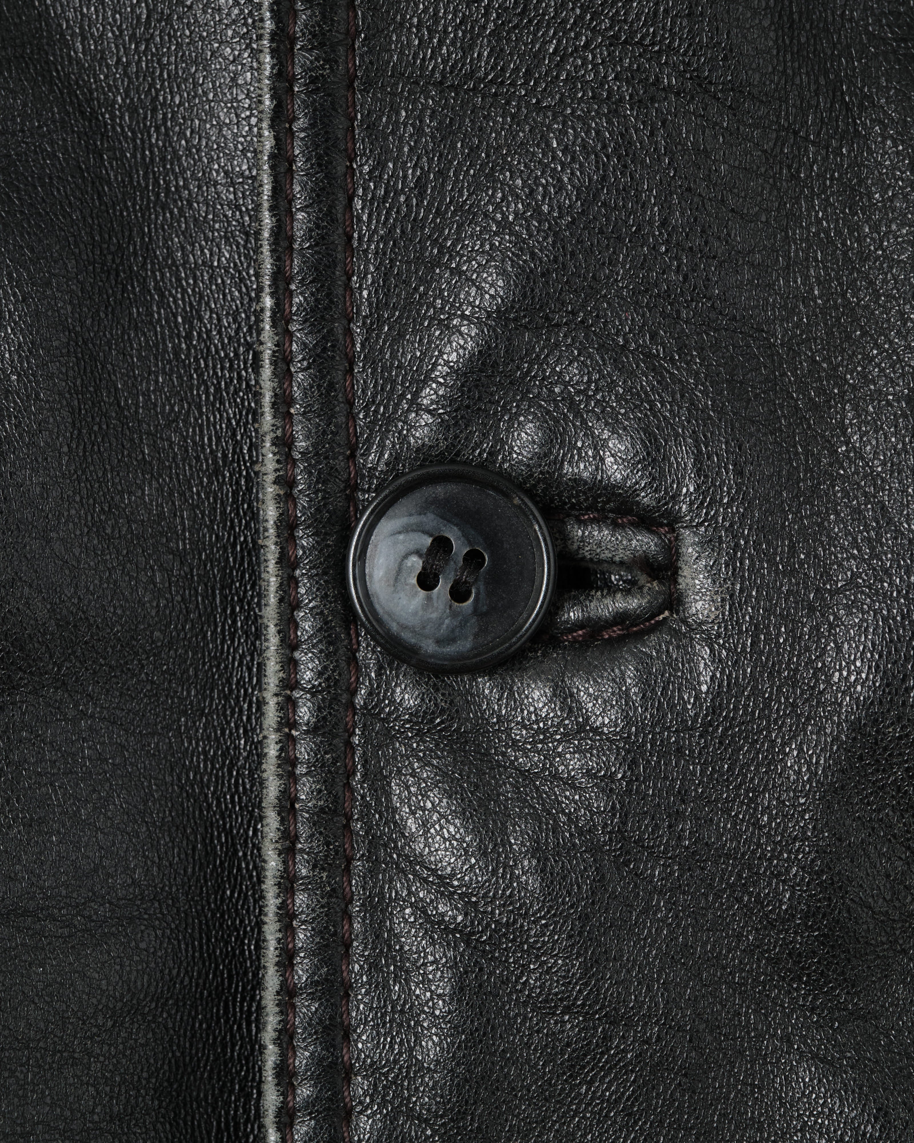【~80's】Italian Vintage Valstarino Type Black Leather Blouson