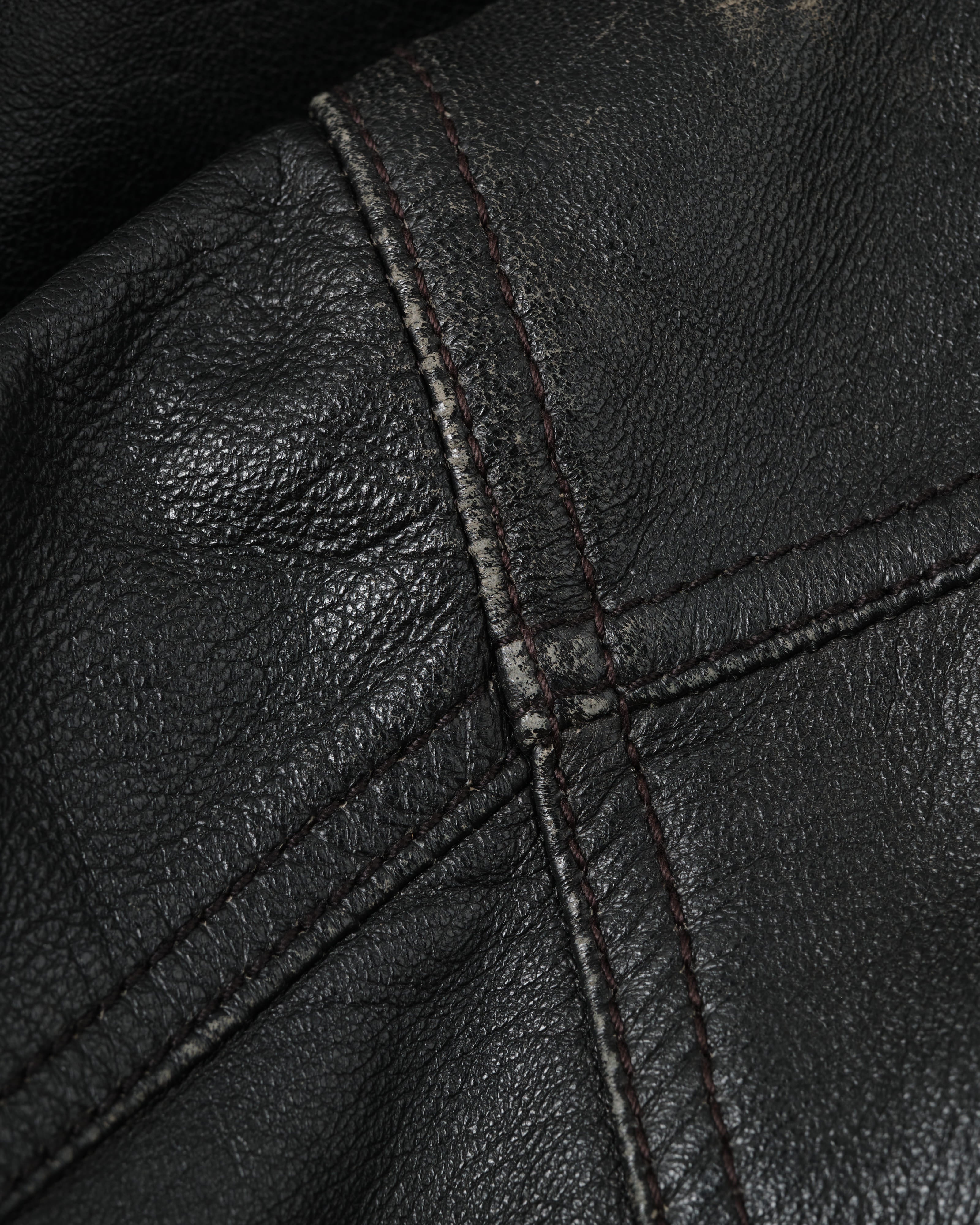 【~80's】Italian Vintage Valstarino Type Black Leather Blouson
