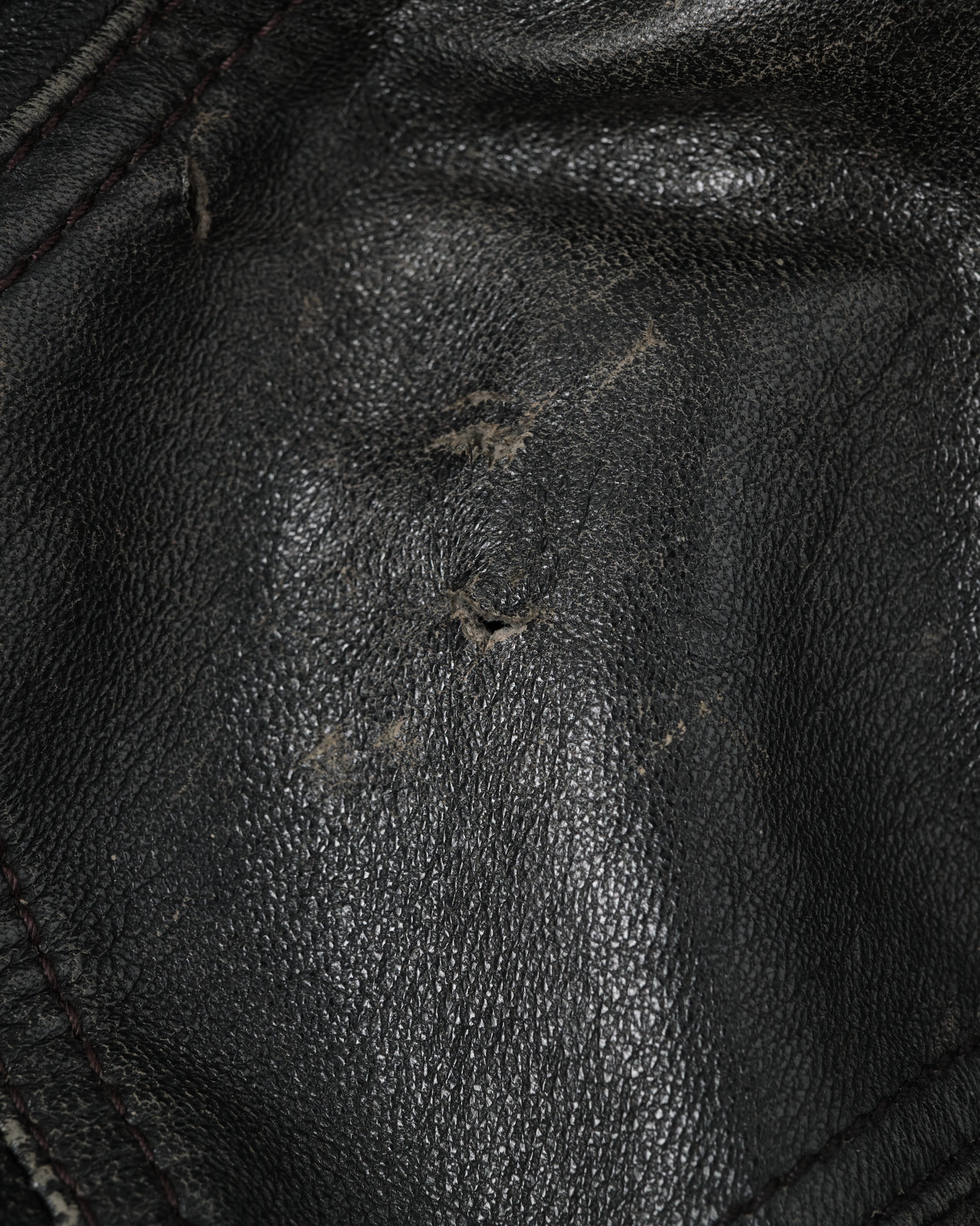 【~80's】Italian Vintage Valstarino Type Black Leather Blouson