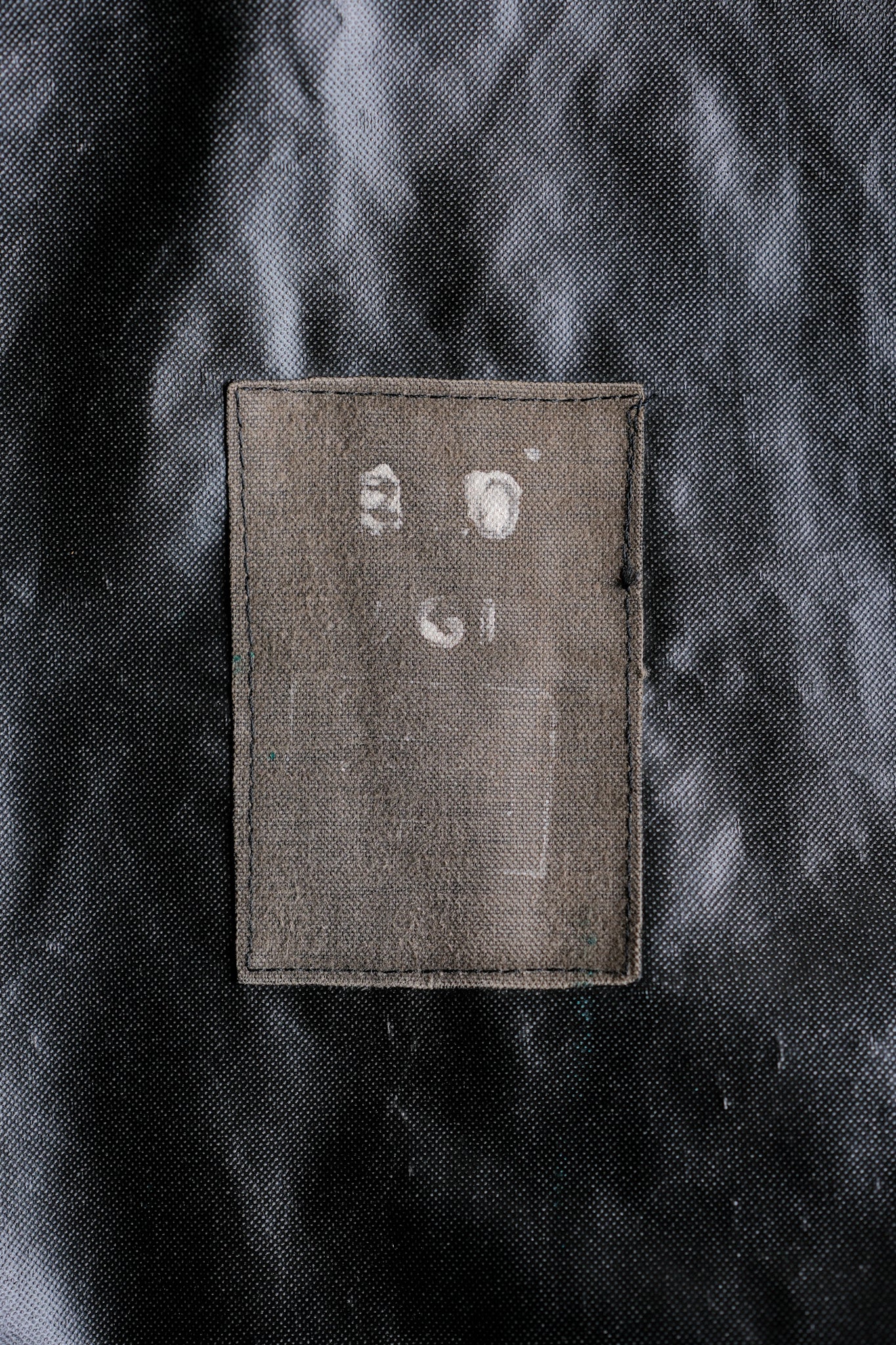 【~60's】French Vintage Raglan Sleeve Waterproof Rain Coat With Chin Strap "PTT"