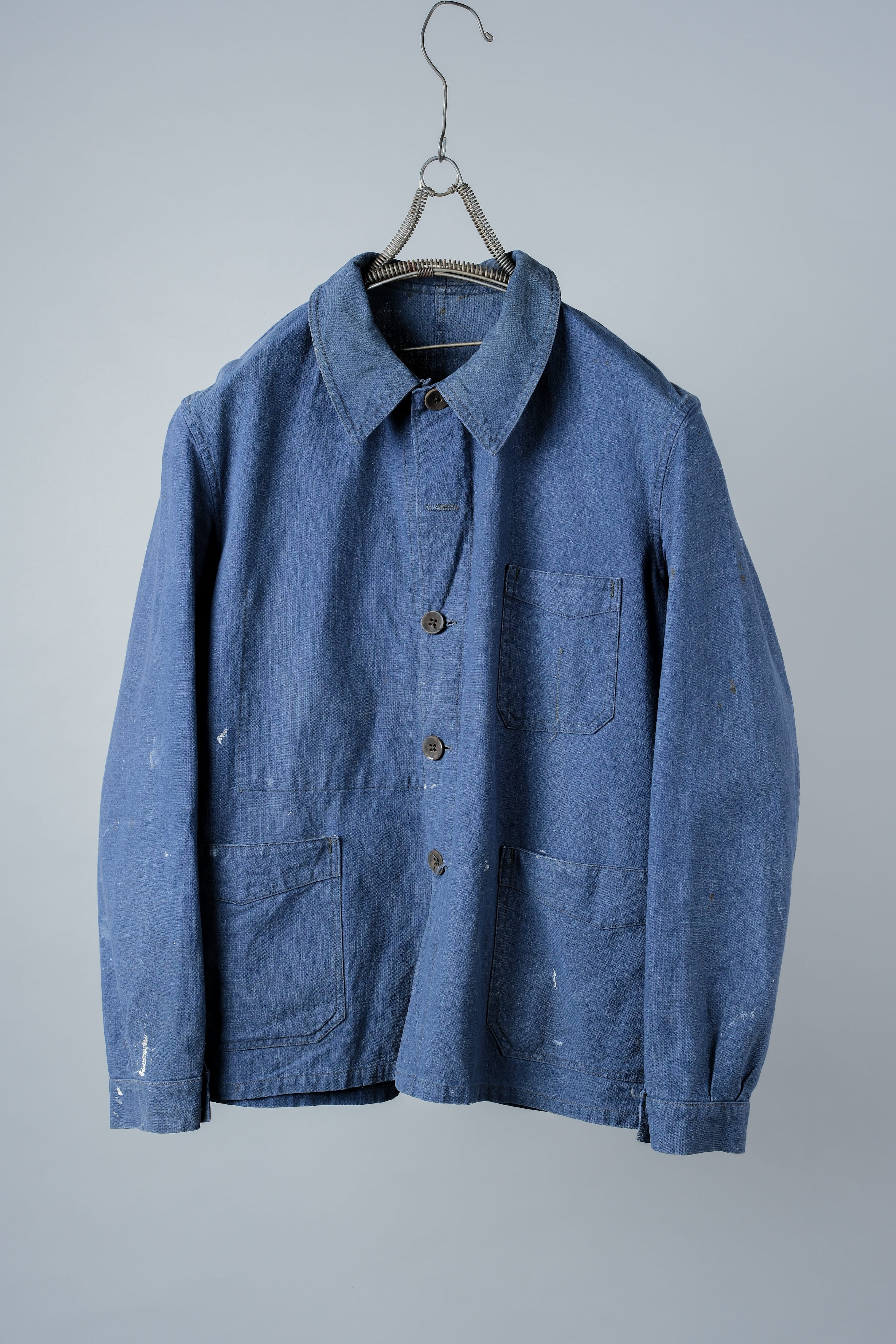 【~40's】French Vintage Indigo Metis Work Jacket