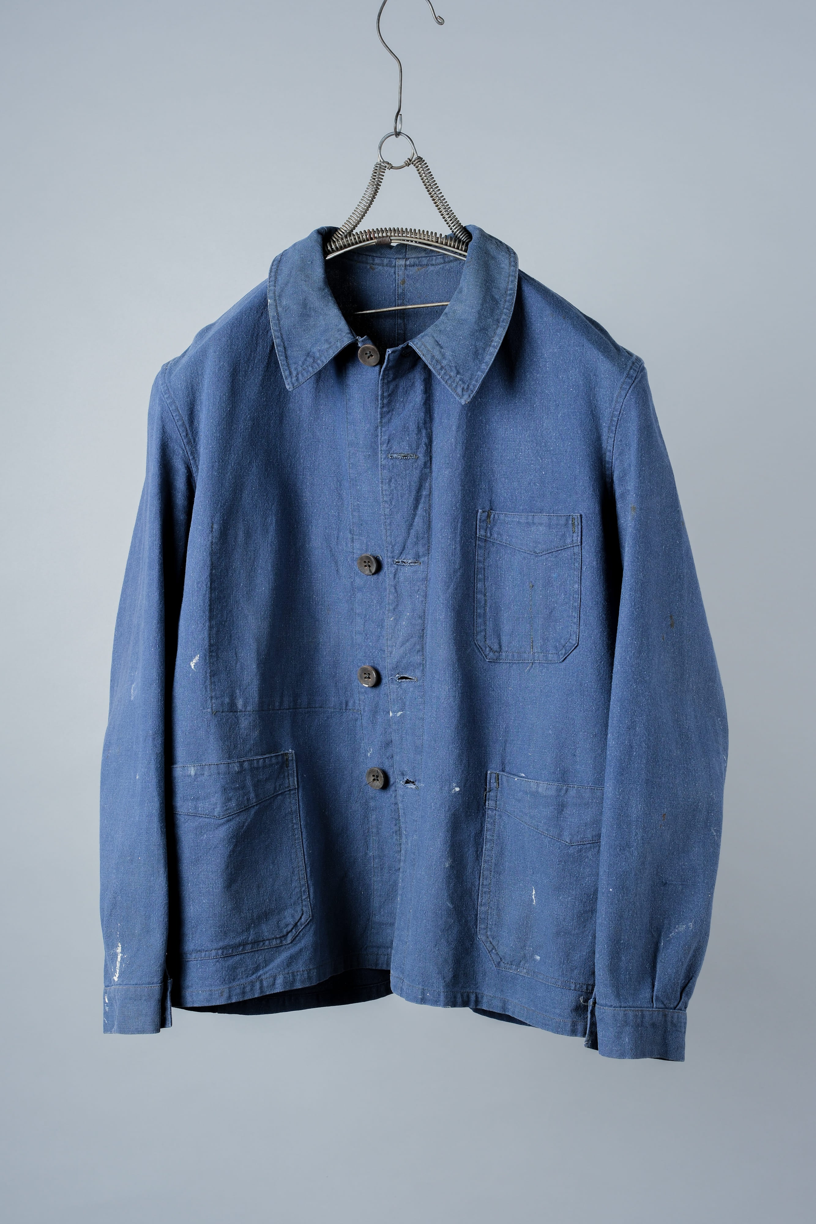 【~40's】French Vintage Indigo Metis Work Jacket