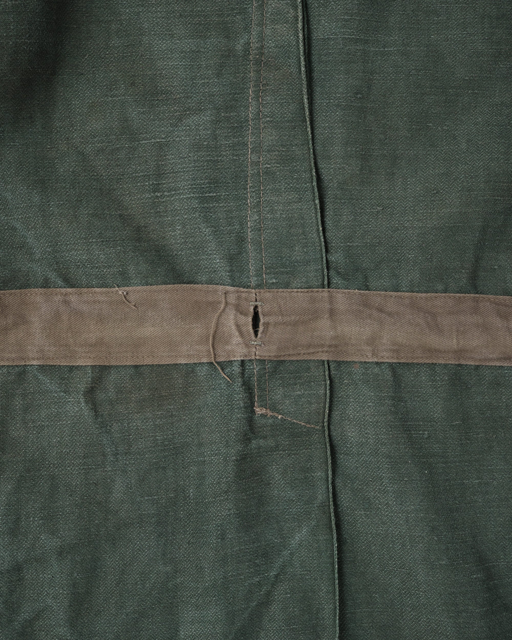 ［~40’s］WWII German Army Green Drillich HBT Linen Summer Field Jacket "Wehrmacht"