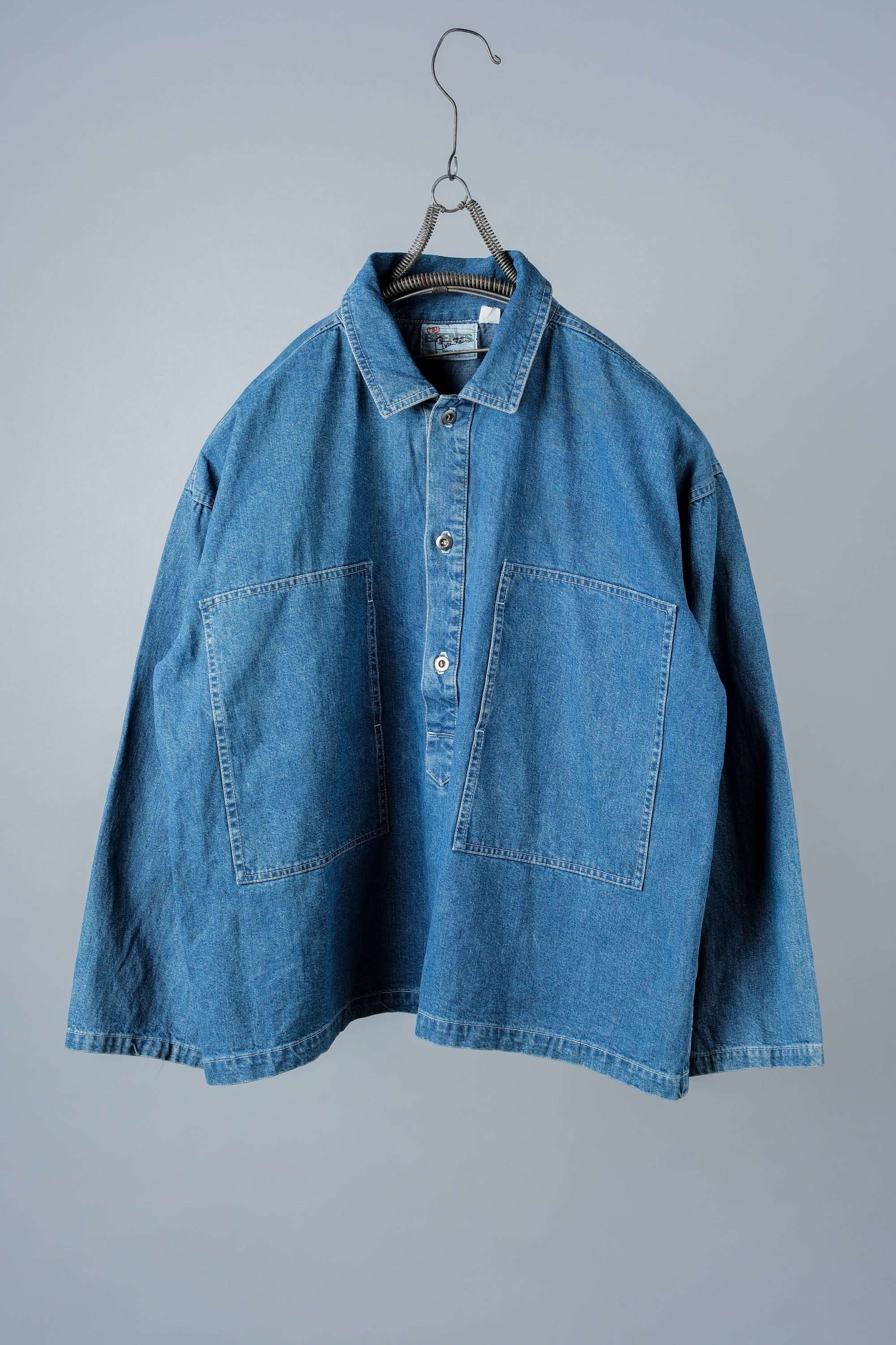 ［~90's］American Vintage U.S.ARMY Type Dungaree Denim Pullover Jumper Size.M