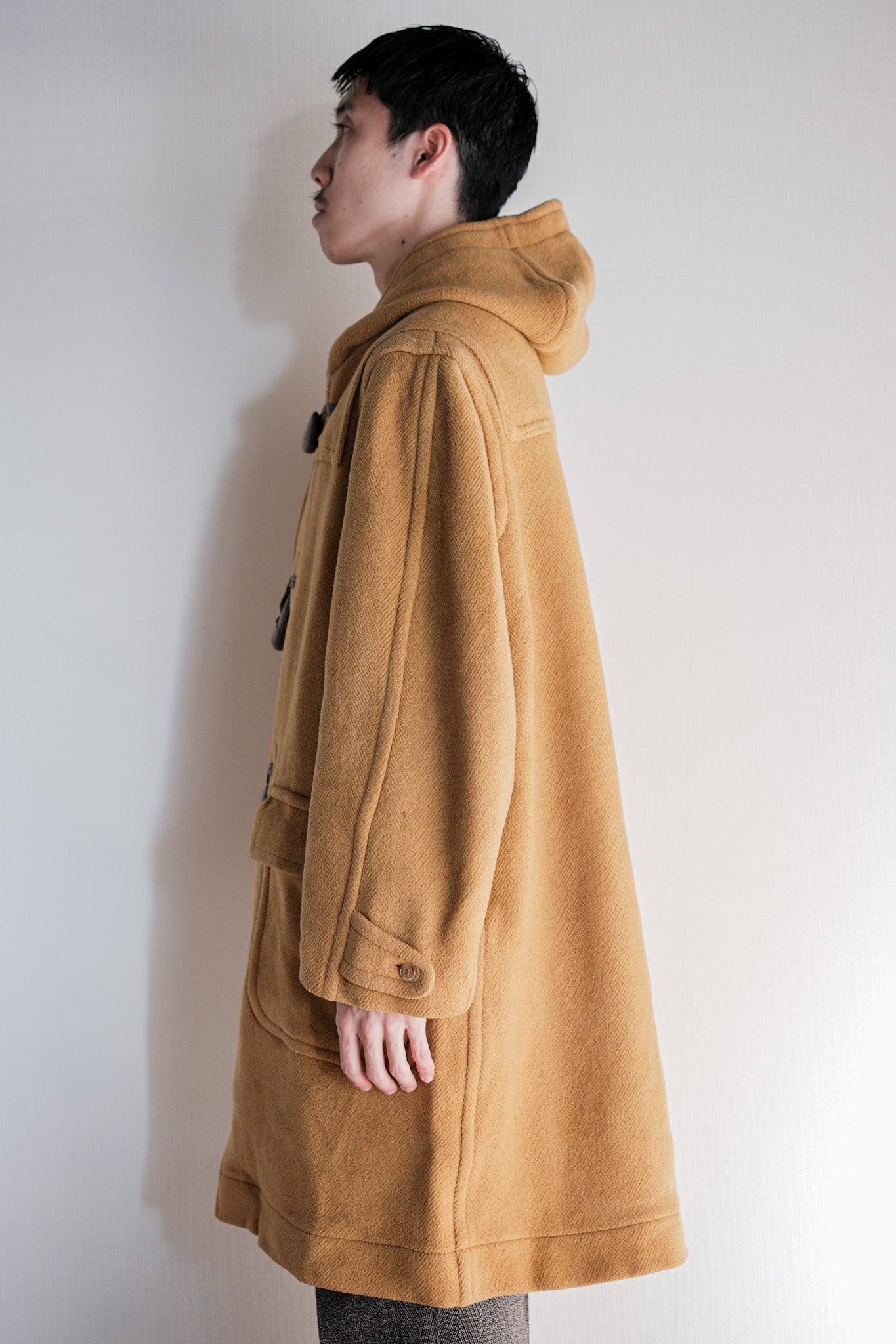 ［~90's］Old INVERTERE HBT Wool Duffle Coat Size.38R "Moorbrook"