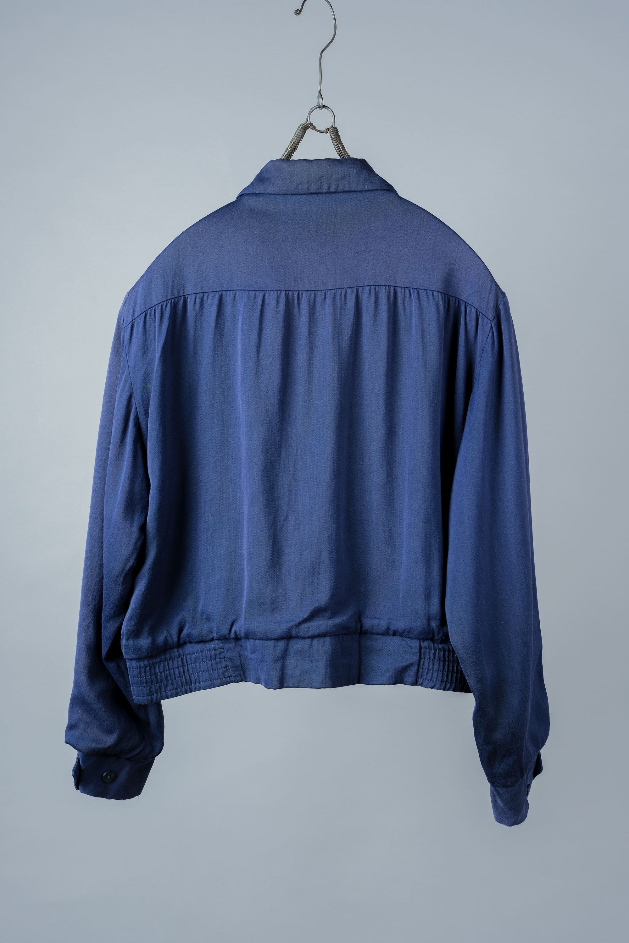 ［~50's］American Vintage Navy Rayon Gabardine Jacket